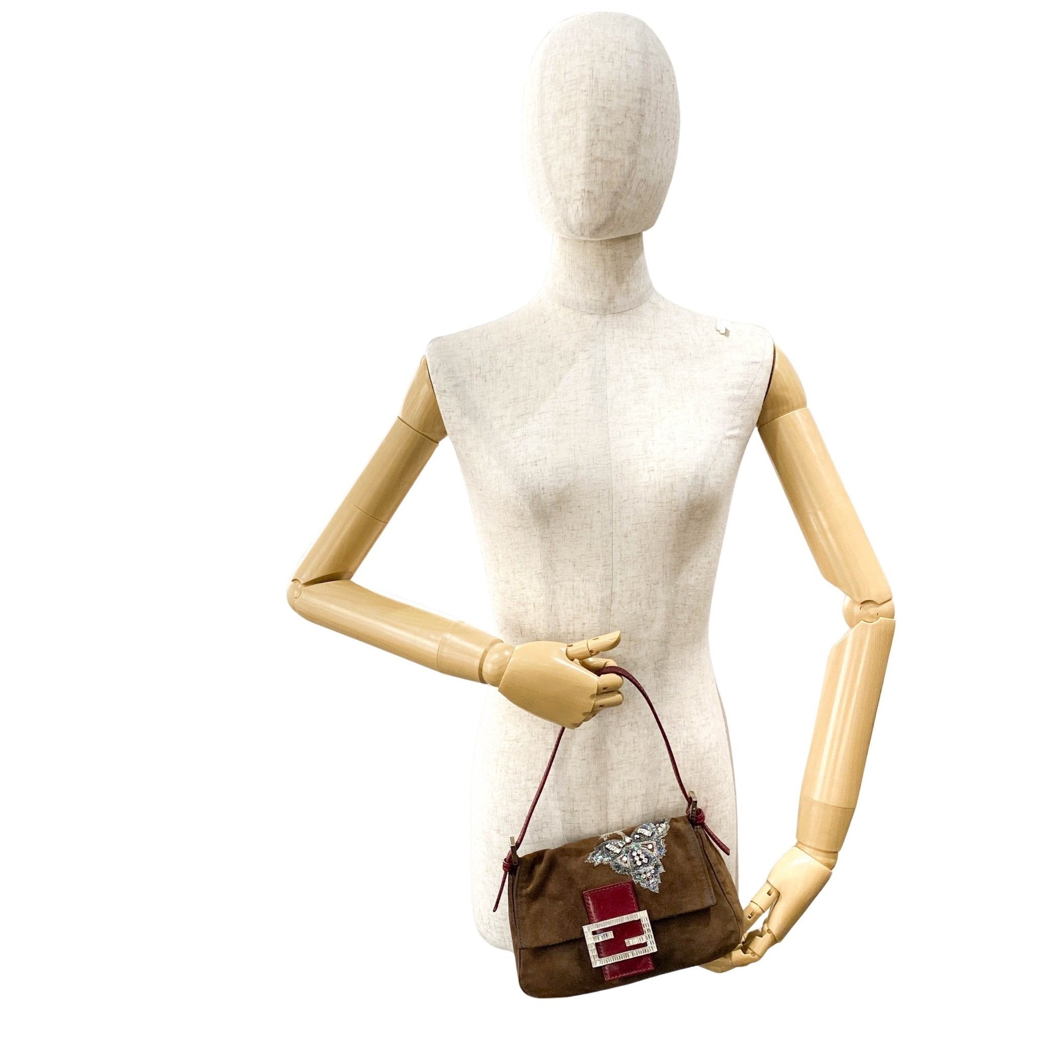 FENDI Mini Mamma Baguette Embroidered Shoulder Bag, in , Sold by HIVE PRELOVED - Mini bags, Shoulder Bags,