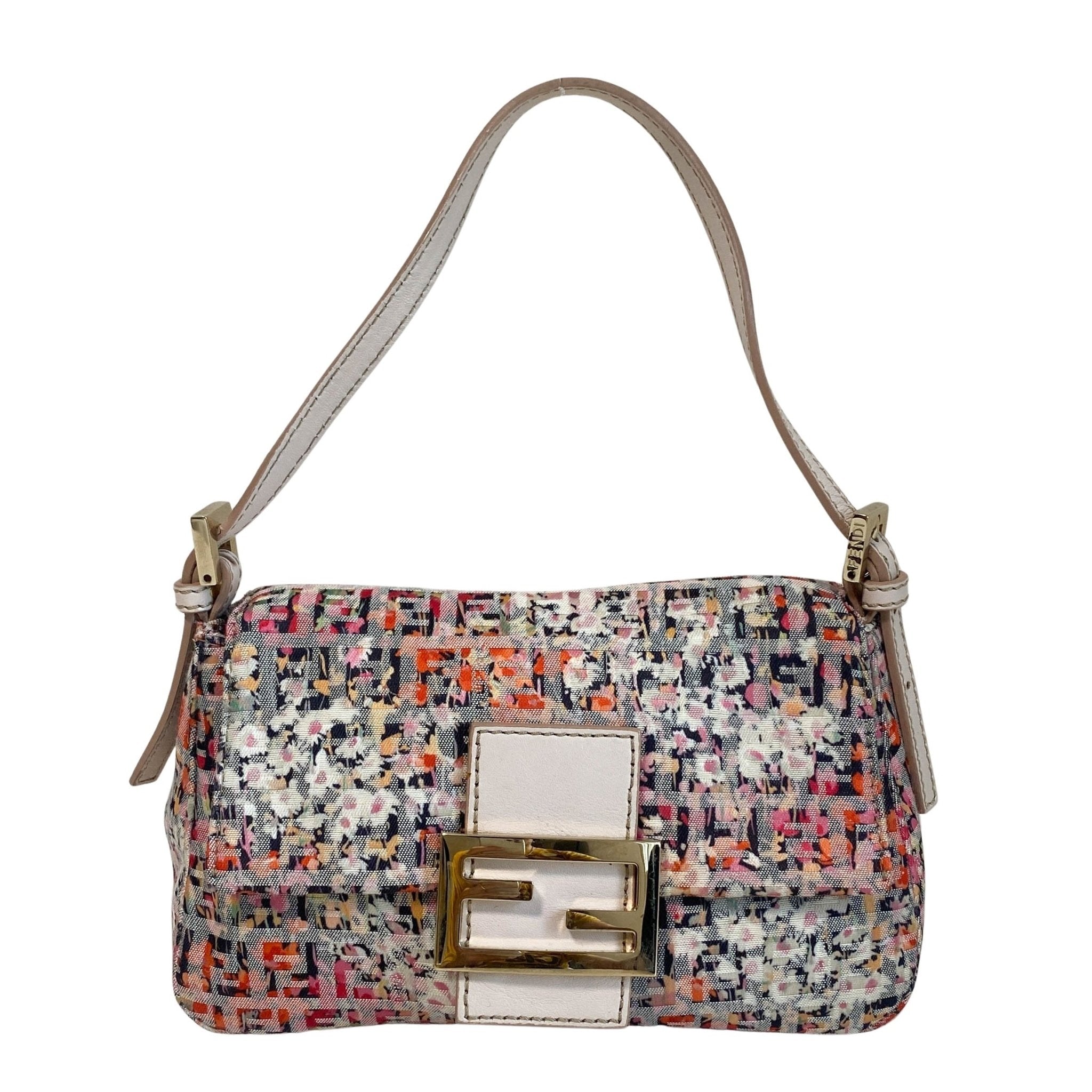 FENDI Mini Mamma Baguette Floral Canvas Shoulder Bag, in , Sold by HIVE PRELOVED - Shoulder Bags, ,
