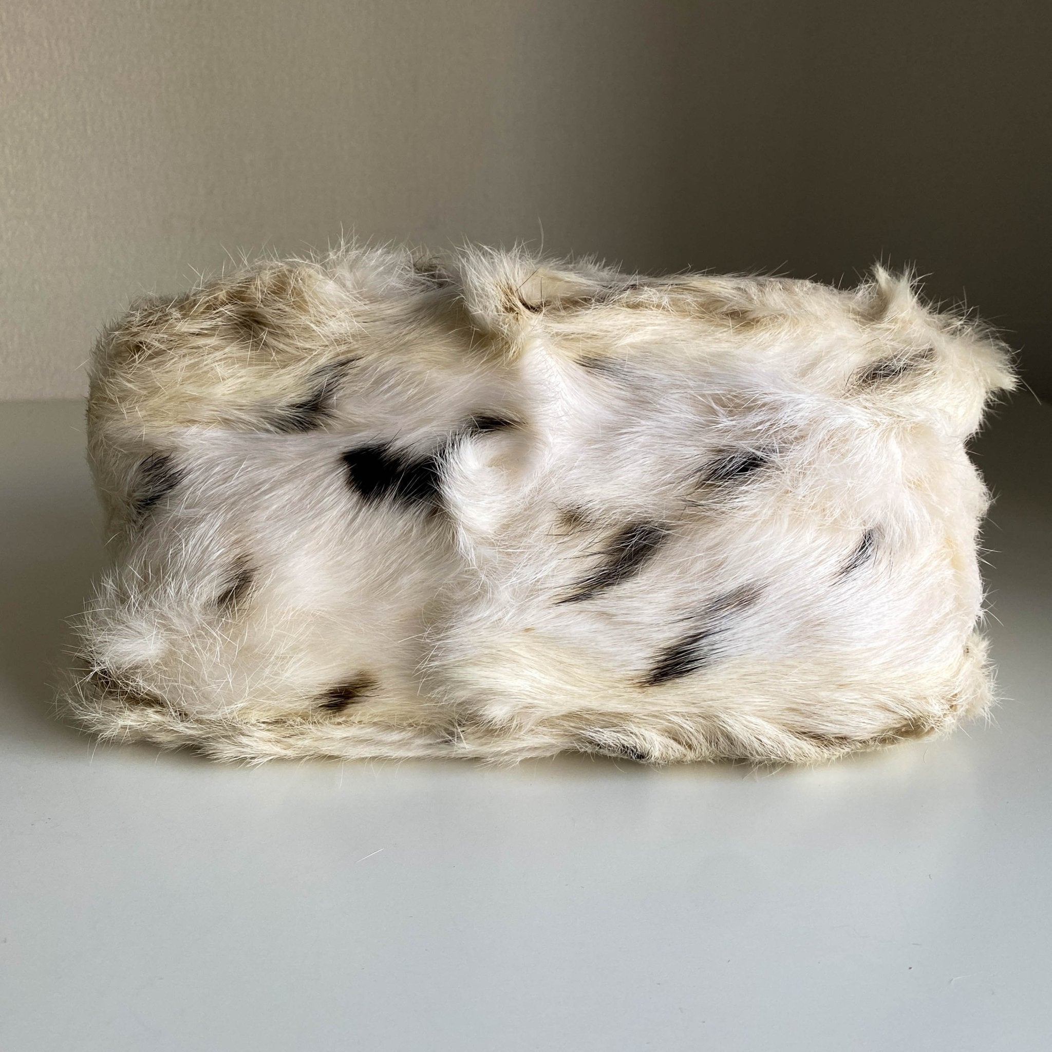 FENDI Mini Mamma Baguette Fur Neural / Black Shoulder Bag, in , Sold by HIVE PRELOVED - Shoulder Bags, ,