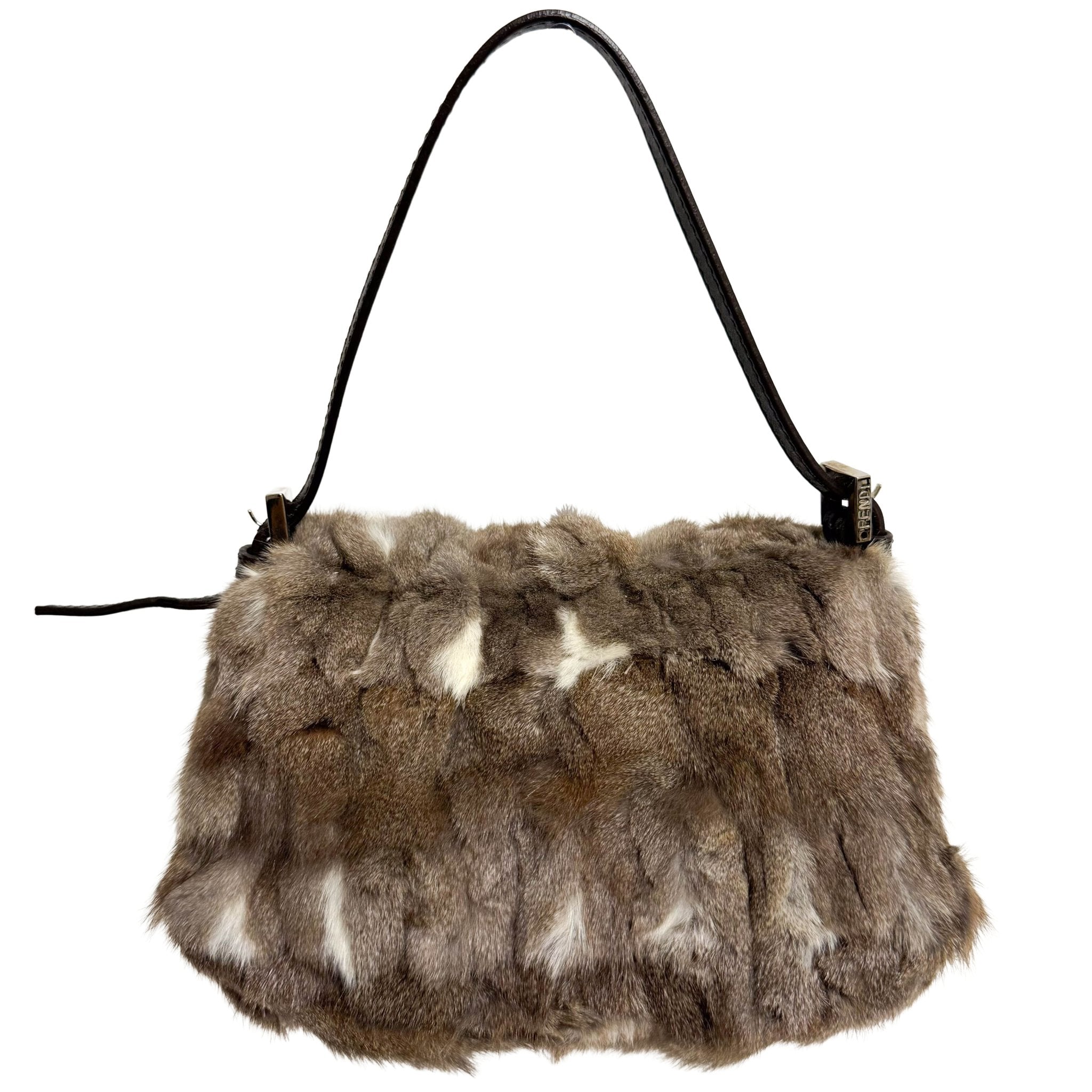 FENDI Mini Mamma Baguette Fur Shoulder Bag, in , Sold by HIVE PRELOVED - Shoulder Bags, ,