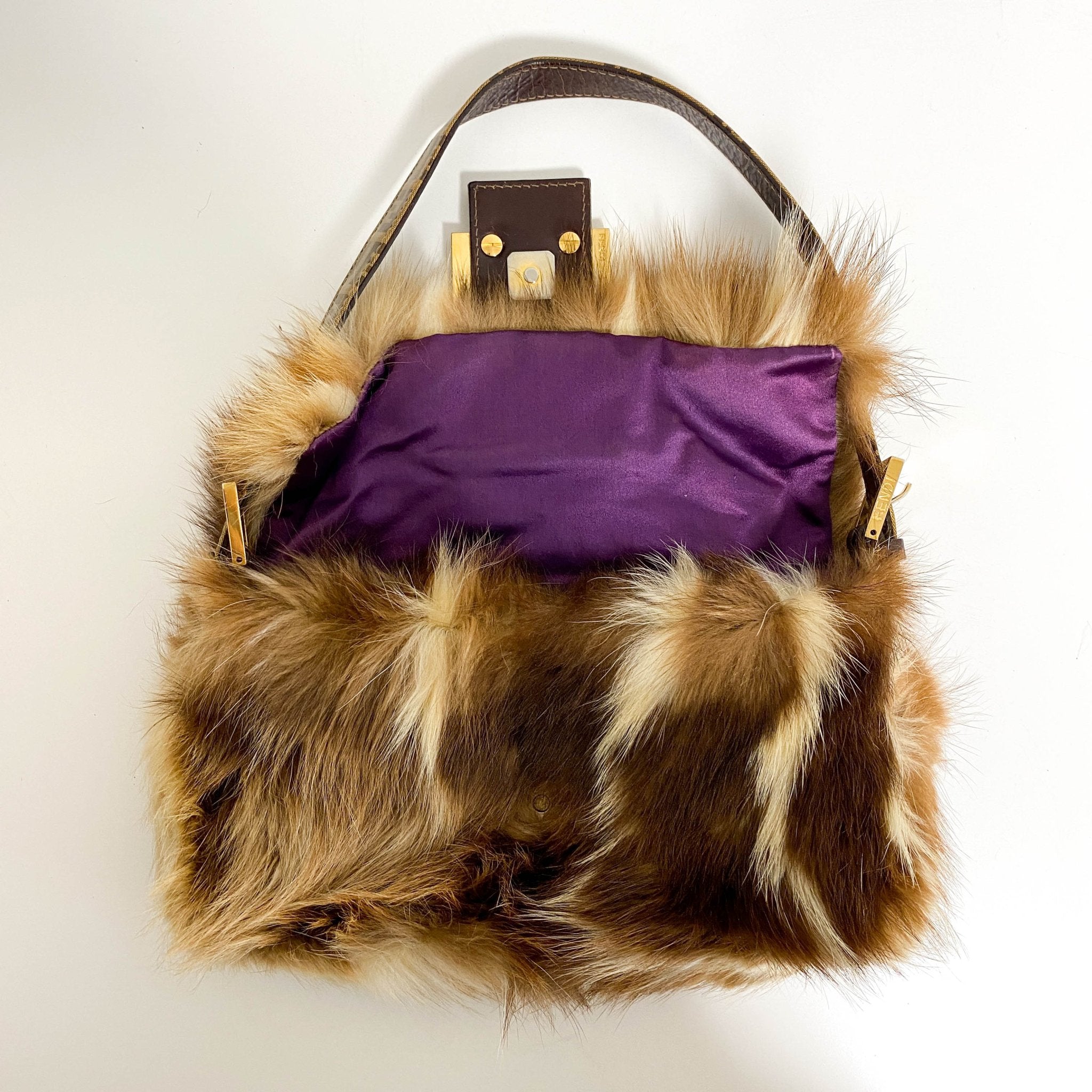 FENDI Mini Mamma Baguette Fur Shoulder Bag, in , Sold by HIVE PRELOVED - Shoulder Bags, ,