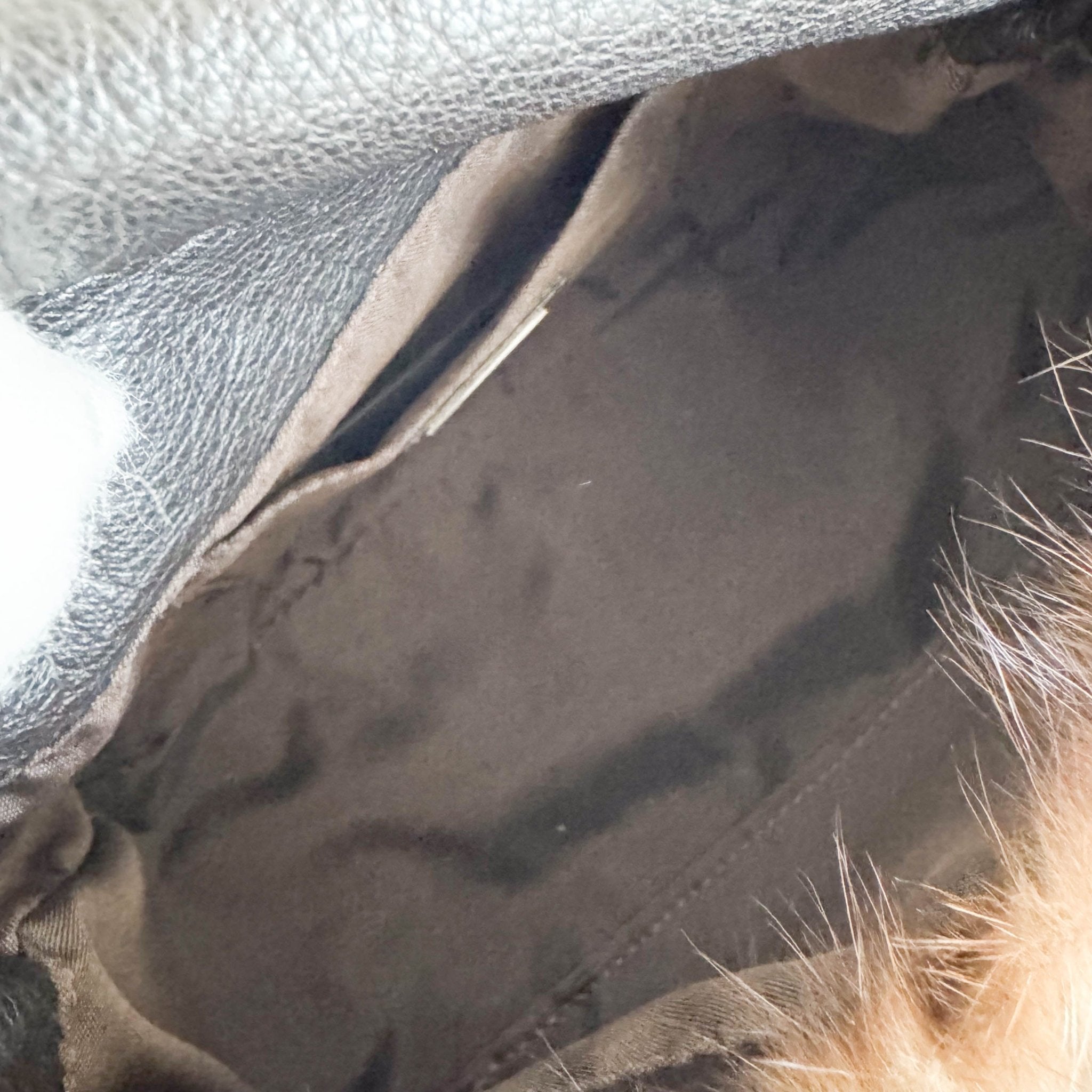 FENDI Mini Mamma Baguette Fur Shoulder Bag Rhinestone Hardware, in , Sold by HIVE PRELOVED - Handle Bags, ,