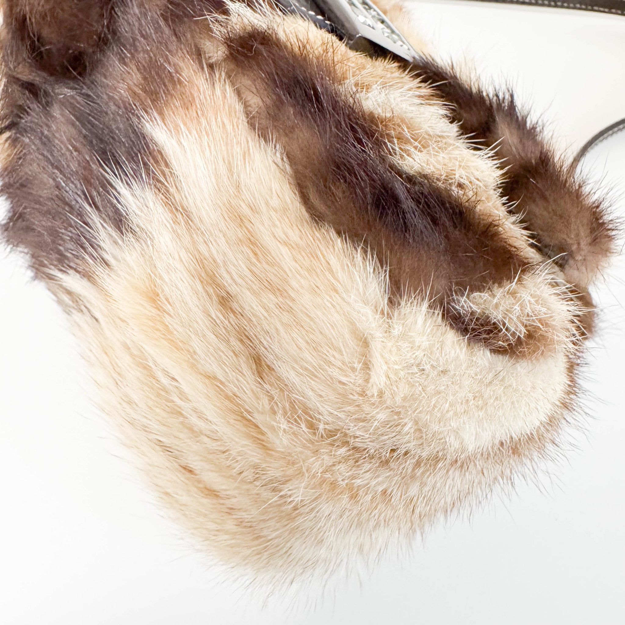 FENDI Mini Mamma Baguette Fur Shoulder Bag Rhinestone Hardware, in , Sold by HIVE PRELOVED - Handle Bags, ,