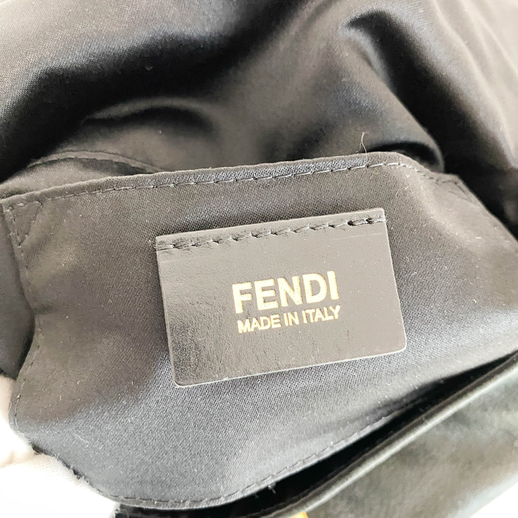FENDI Mini Mamma Baguette Metaric Black Leather Shoulder Bag, in , Sold by HIVE PRELOVED - Mini bags, Shoulder Bags,
