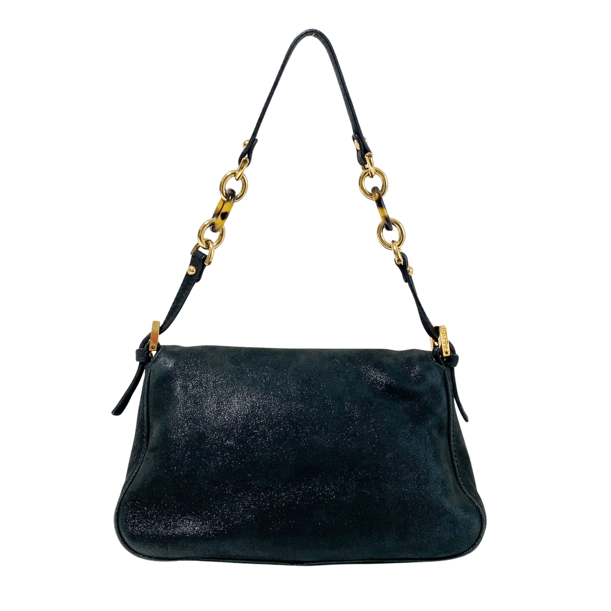 FENDI Mini Mamma Baguette Metaric Black Leather Shoulder Bag, in , Sold by HIVE PRELOVED - Mini bags, Shoulder Bags,
