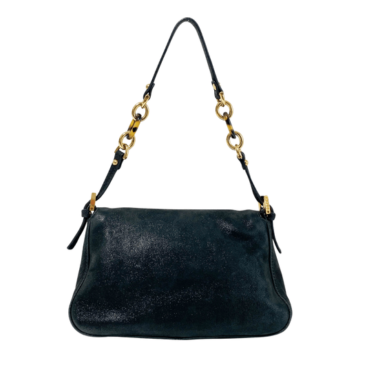 FENDI Mini Mamma Baguette Metaric Black Leather Shoulder Bag, in , Sold by HIVE PRELOVED - Mini bags, Shoulder Bags,