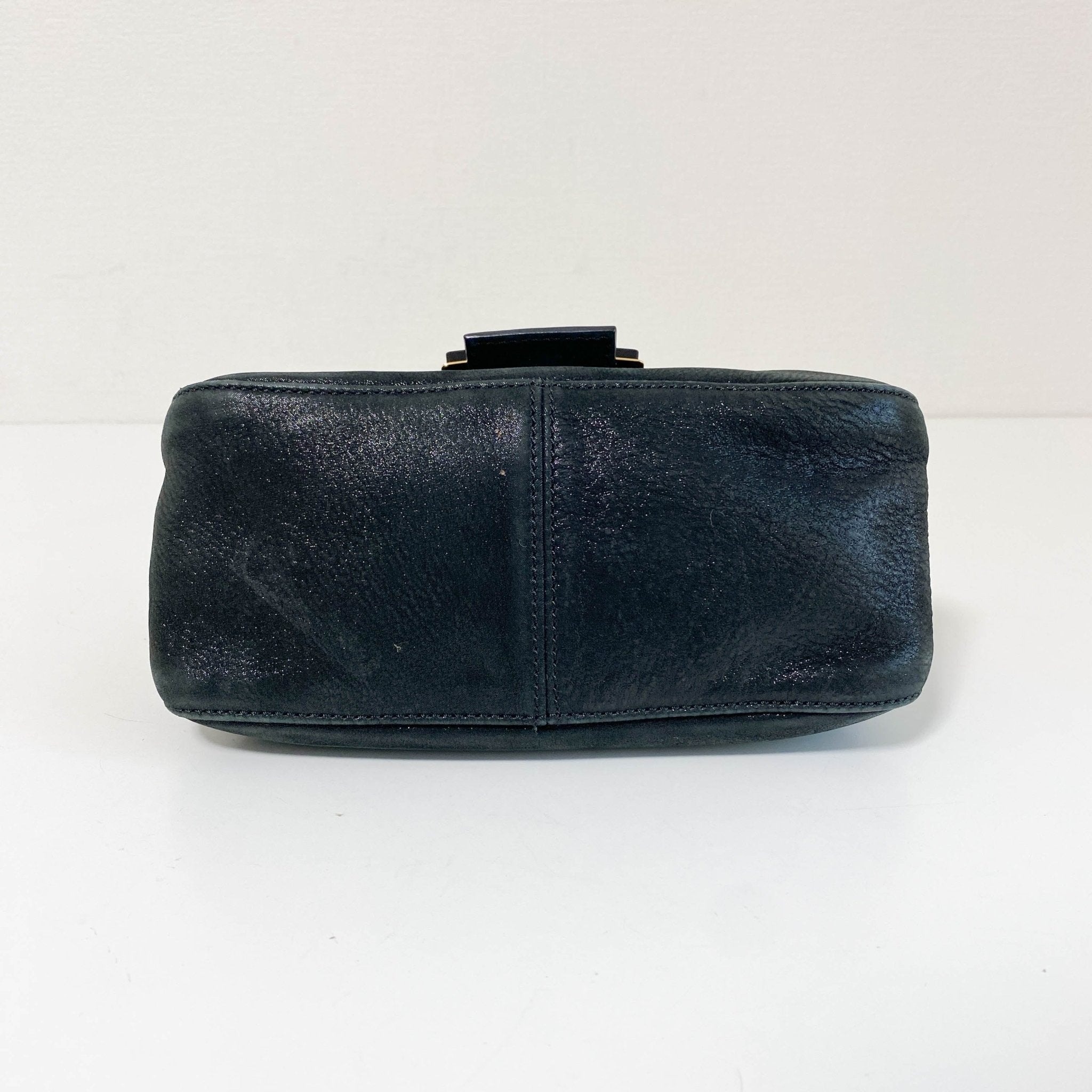 FENDI Mini Mamma Baguette Metaric Black Leather Shoulder Bag, in , Sold by HIVE PRELOVED - Mini bags, Shoulder Bags,