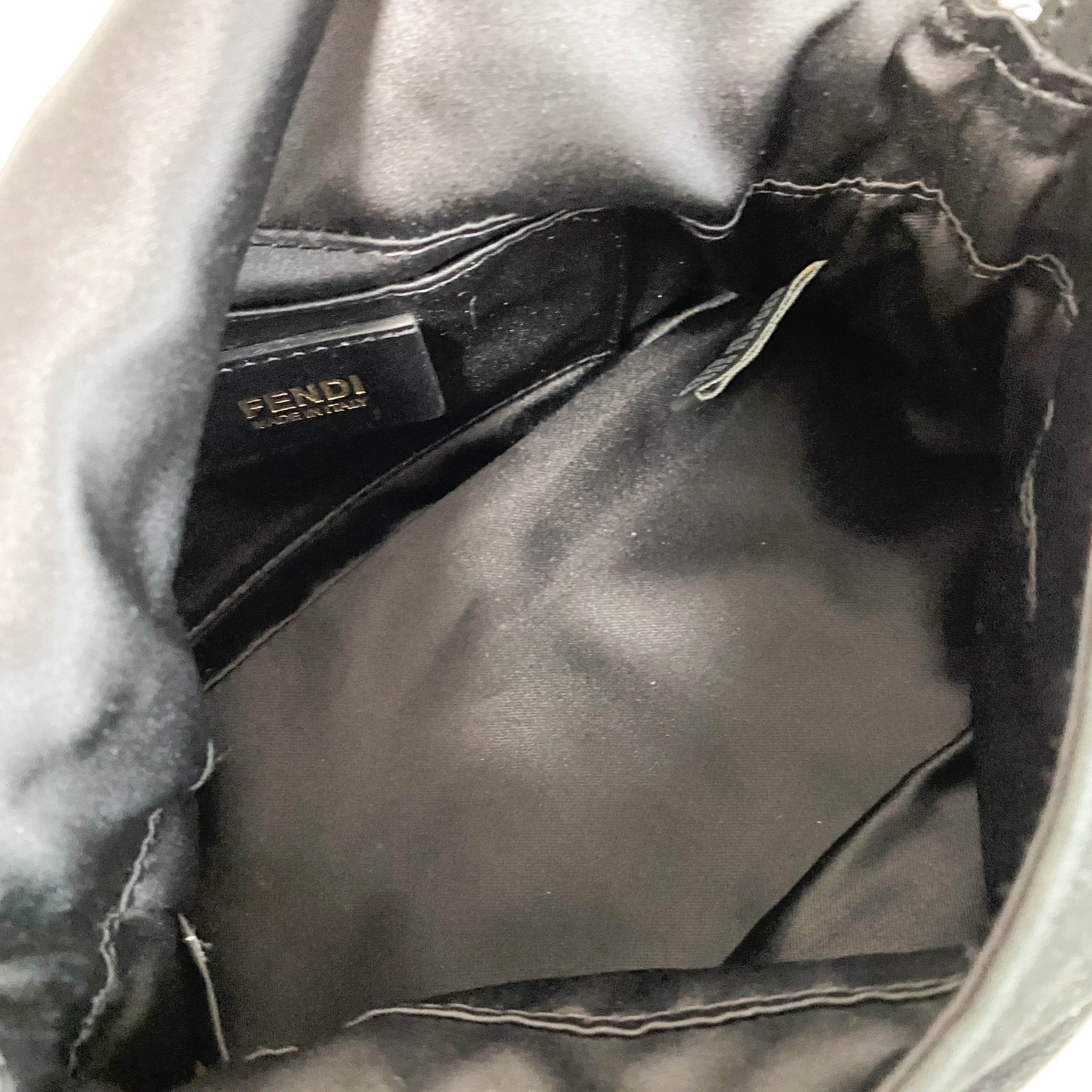 FENDI Mini Mamma Baguette Metaric Black Leather Shoulder Bag, in , Sold by HIVE PRELOVED - Mini bags, Shoulder Bags,