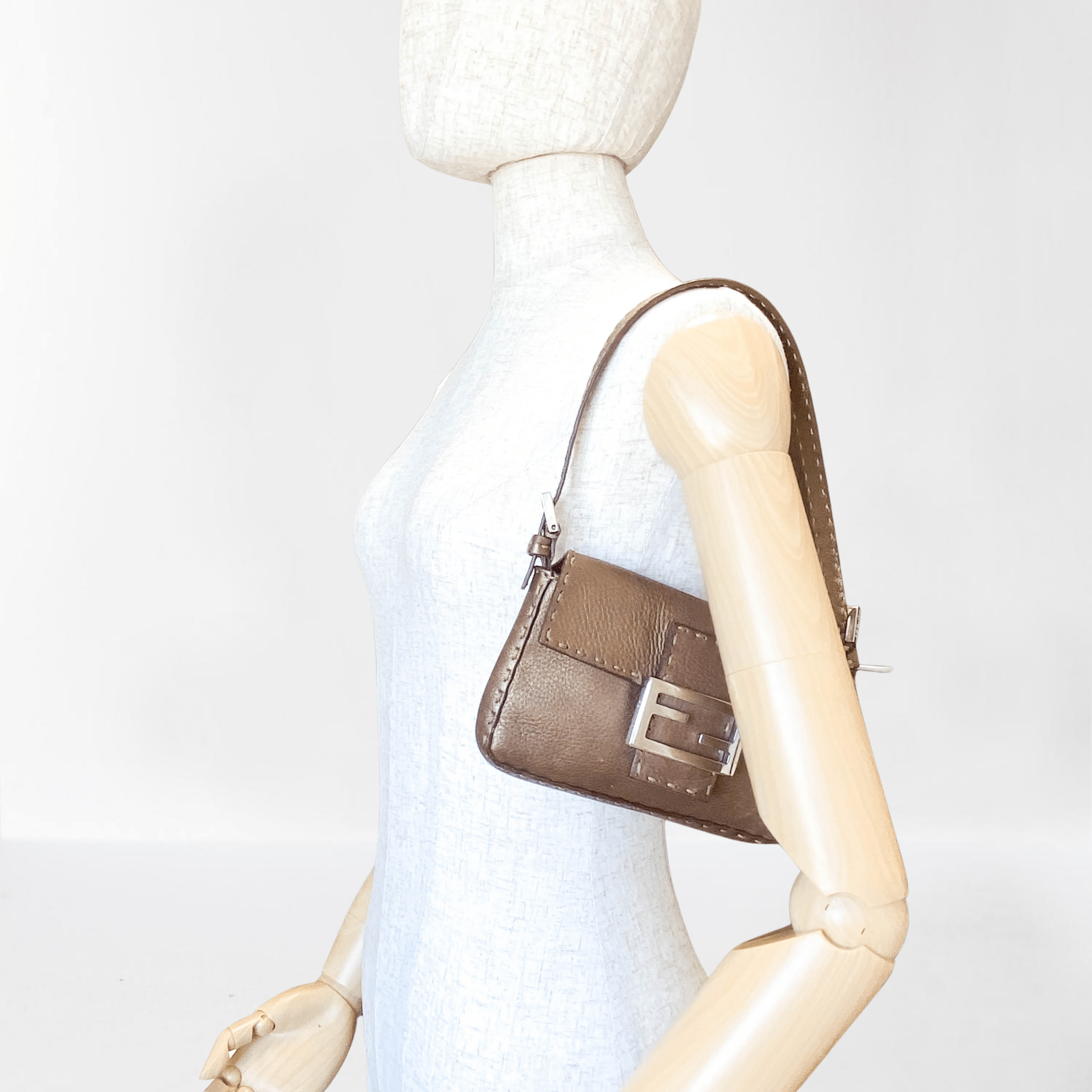 FENDI Mini Mamma Baguette Selleria Shoulder Bag, in , Sold by HIVE PRELOVED - Handle Bags, Shoulder Bags,