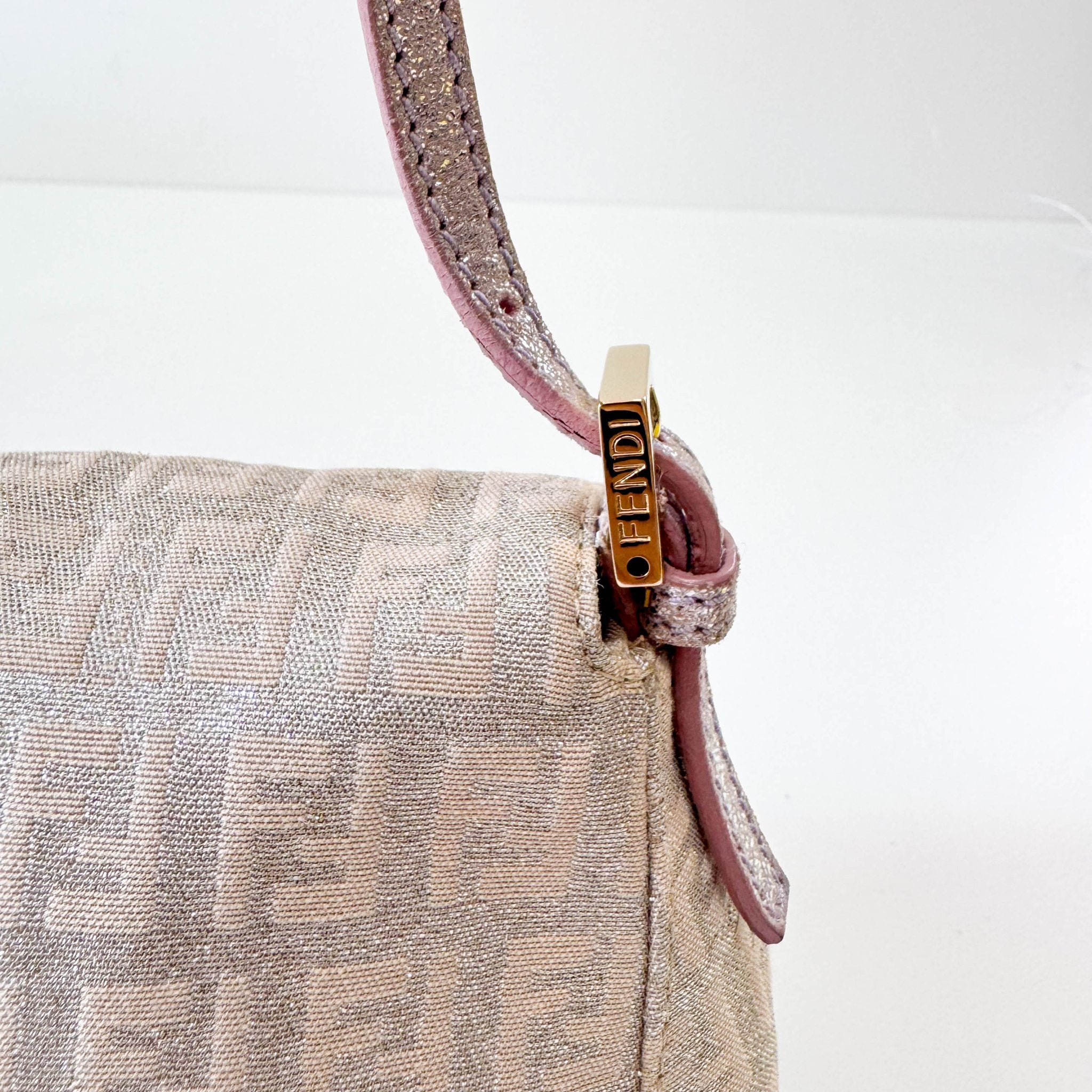 FENDI Mini Mamma Baguette Sparkling Rose Pink & Silver Handle Bag, in , Sold by HIVE PRELOVED - Handle Bags, ,