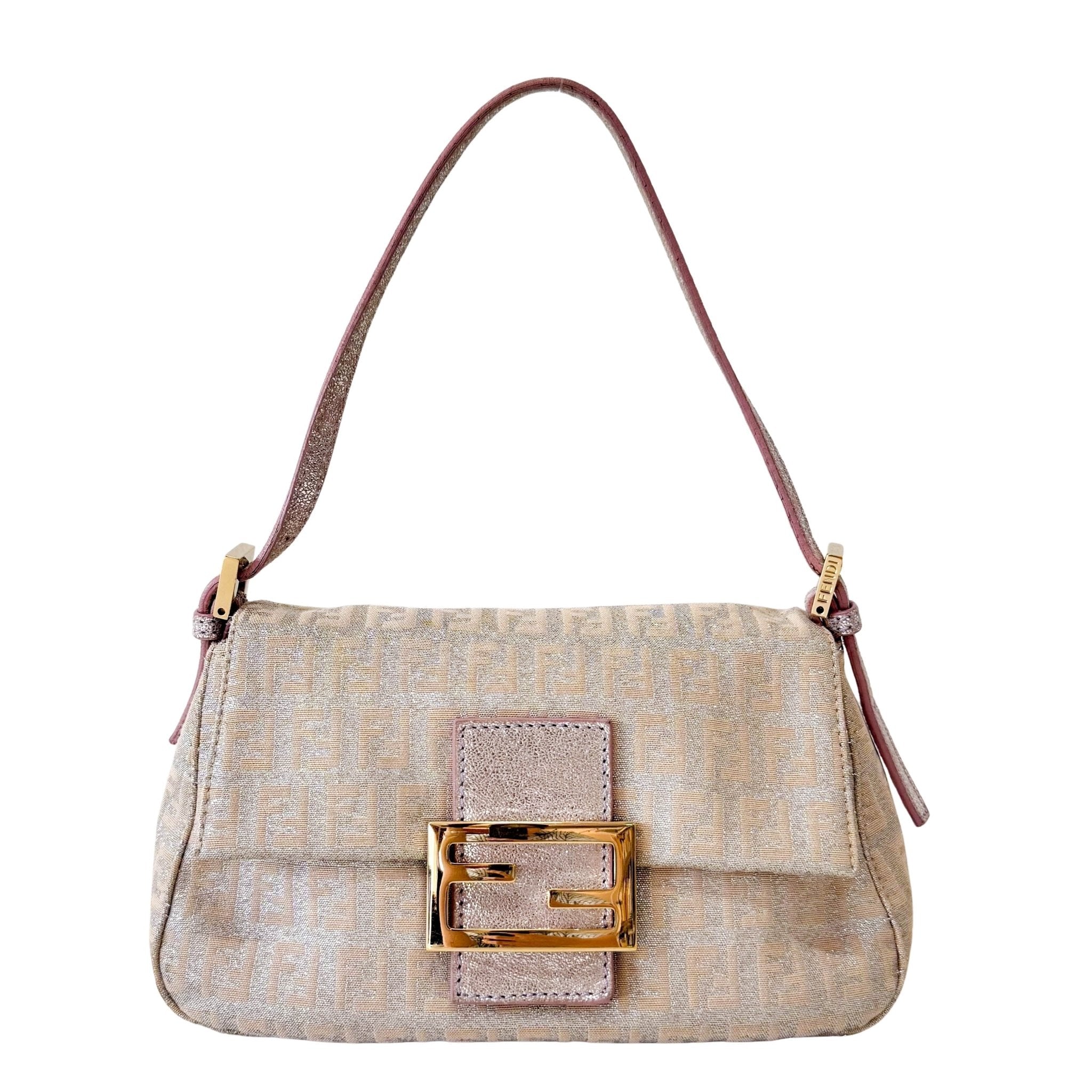 FENDI Mini Mamma Baguette Sparkling Rose Pink & Silver Handle Bag, in , Sold by HIVE PRELOVED - Handle Bags, ,