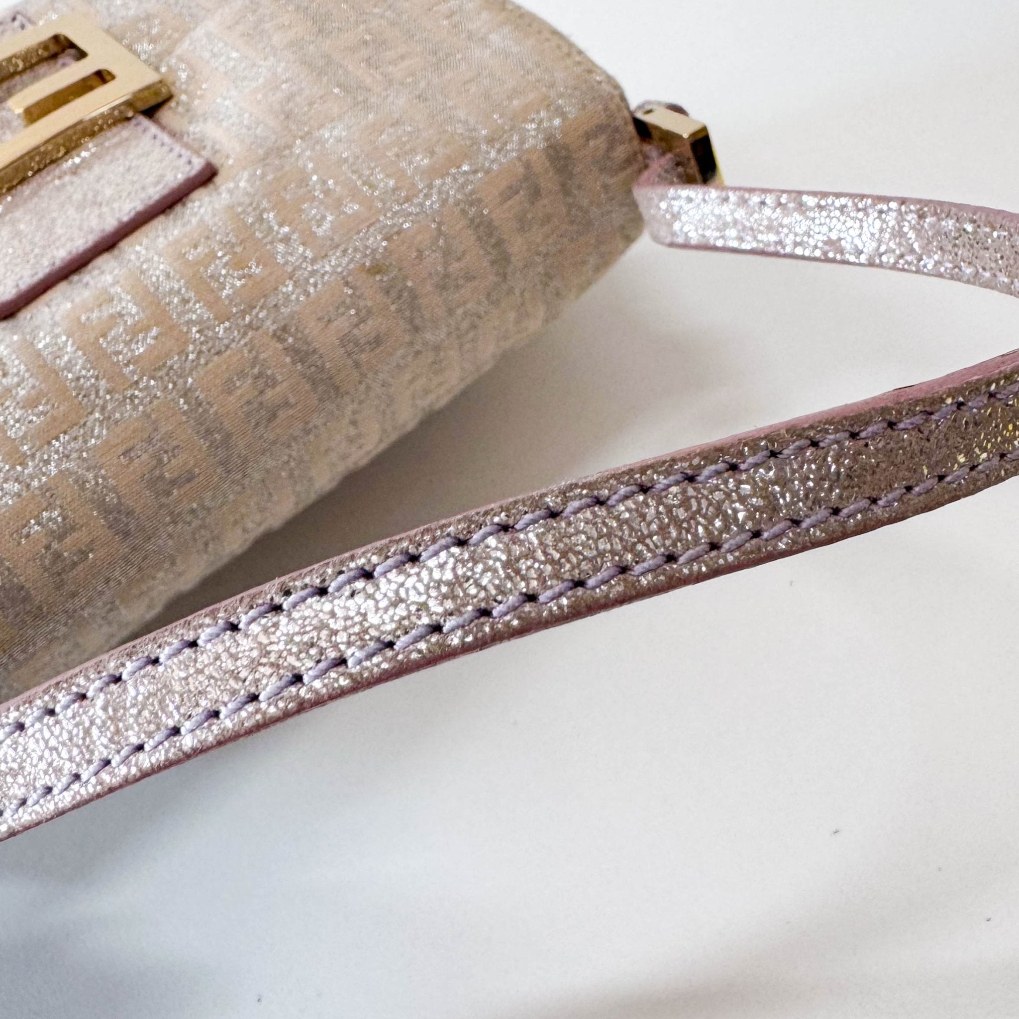 FENDI Mini Mamma Baguette Sparkling Rose Pink & Silver Handle Bag, in , Sold by HIVE PRELOVED - Handle Bags, ,