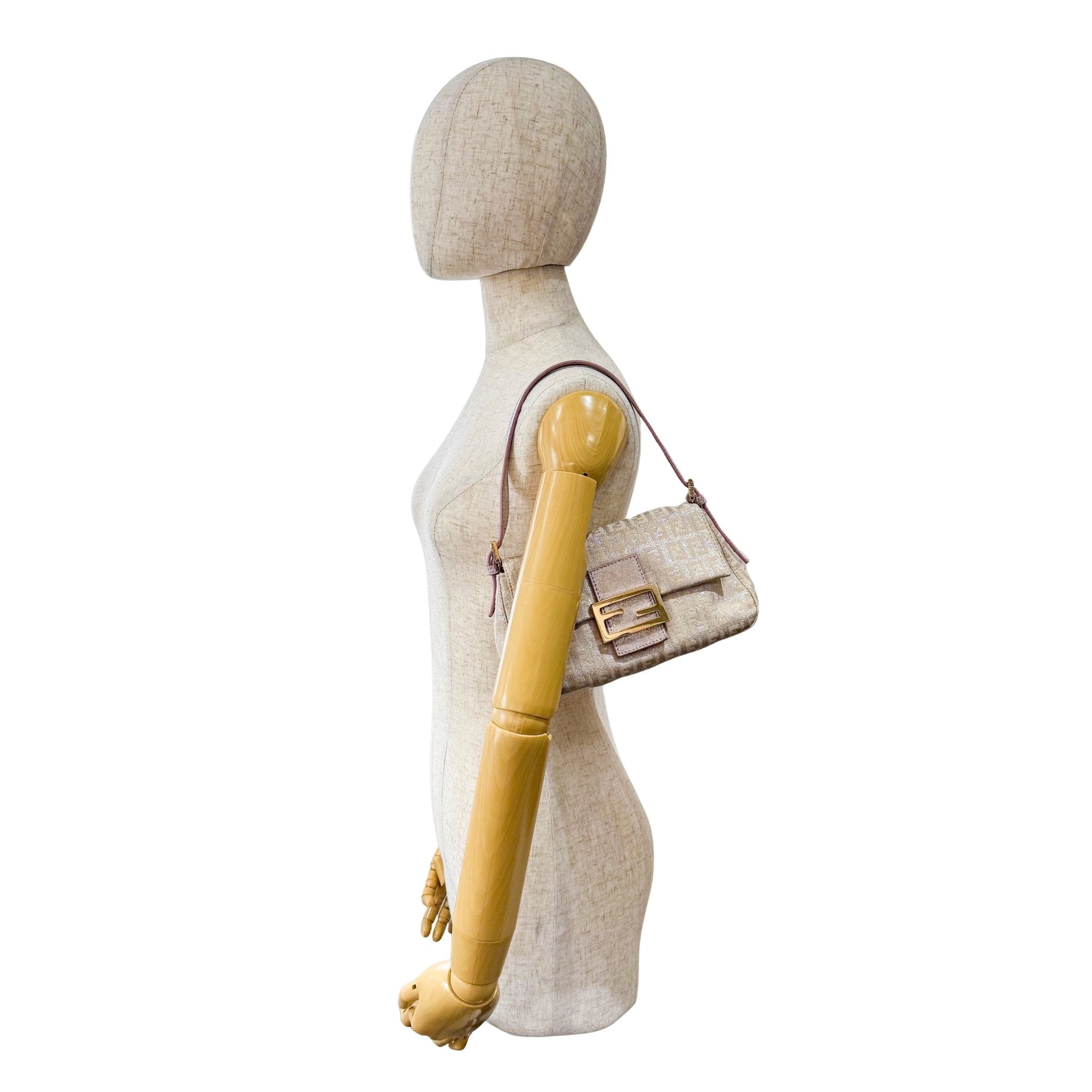 FENDI Mini Mamma Baguette Sparkling Rose Pink & Silver Handle Bag, in , Sold by HIVE PRELOVED - Handle Bags, ,