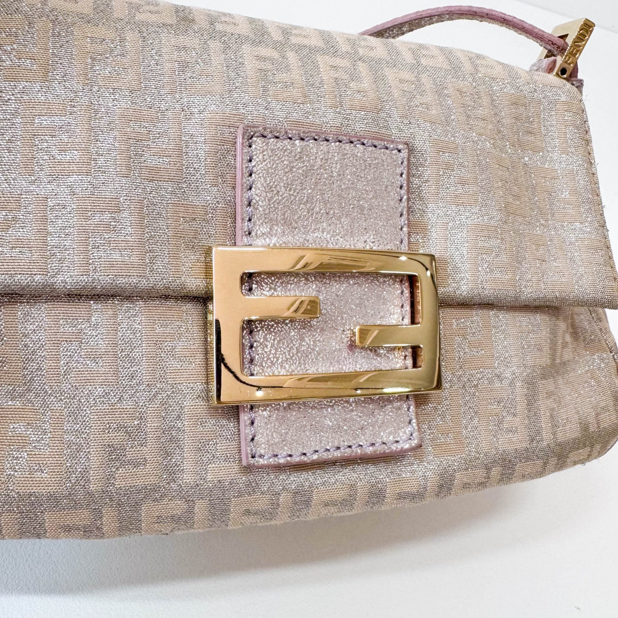 FENDI Mini Mamma Baguette Sparkling Rose Pink & Silver Handle Bag, in , Sold by HIVE PRELOVED - Handle Bags, ,