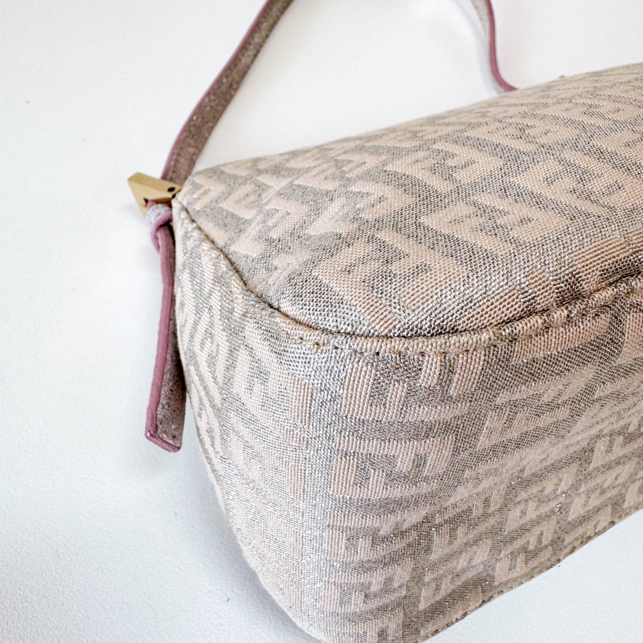FENDI Mini Mamma Baguette Sparkling Rose Pink & Silver Handle Bag, in , Sold by HIVE PRELOVED - Handle Bags, ,