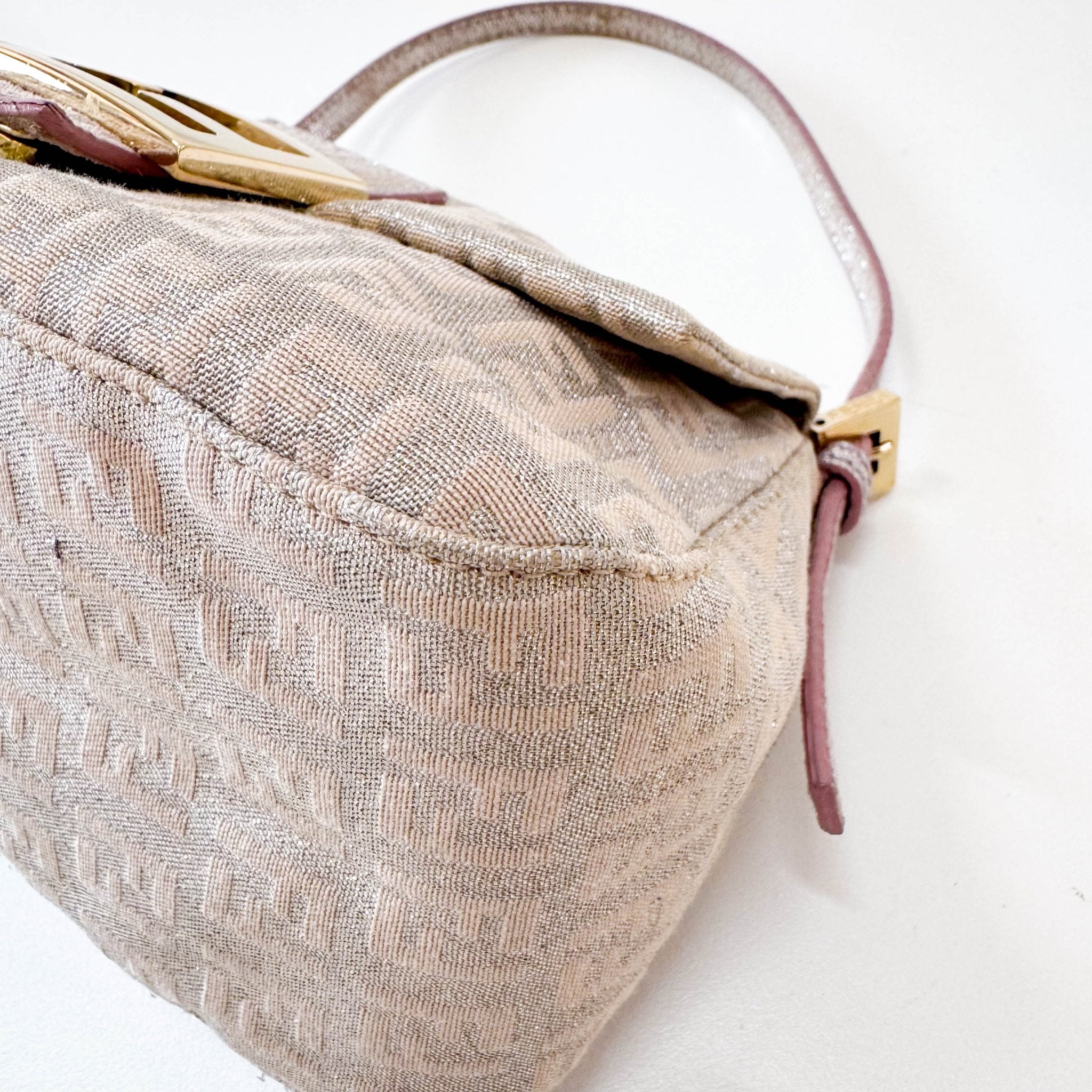 FENDI Mini Mamma Baguette Sparkling Rose Pink & Silver Handle Bag, in , Sold by HIVE PRELOVED - Handle Bags, ,