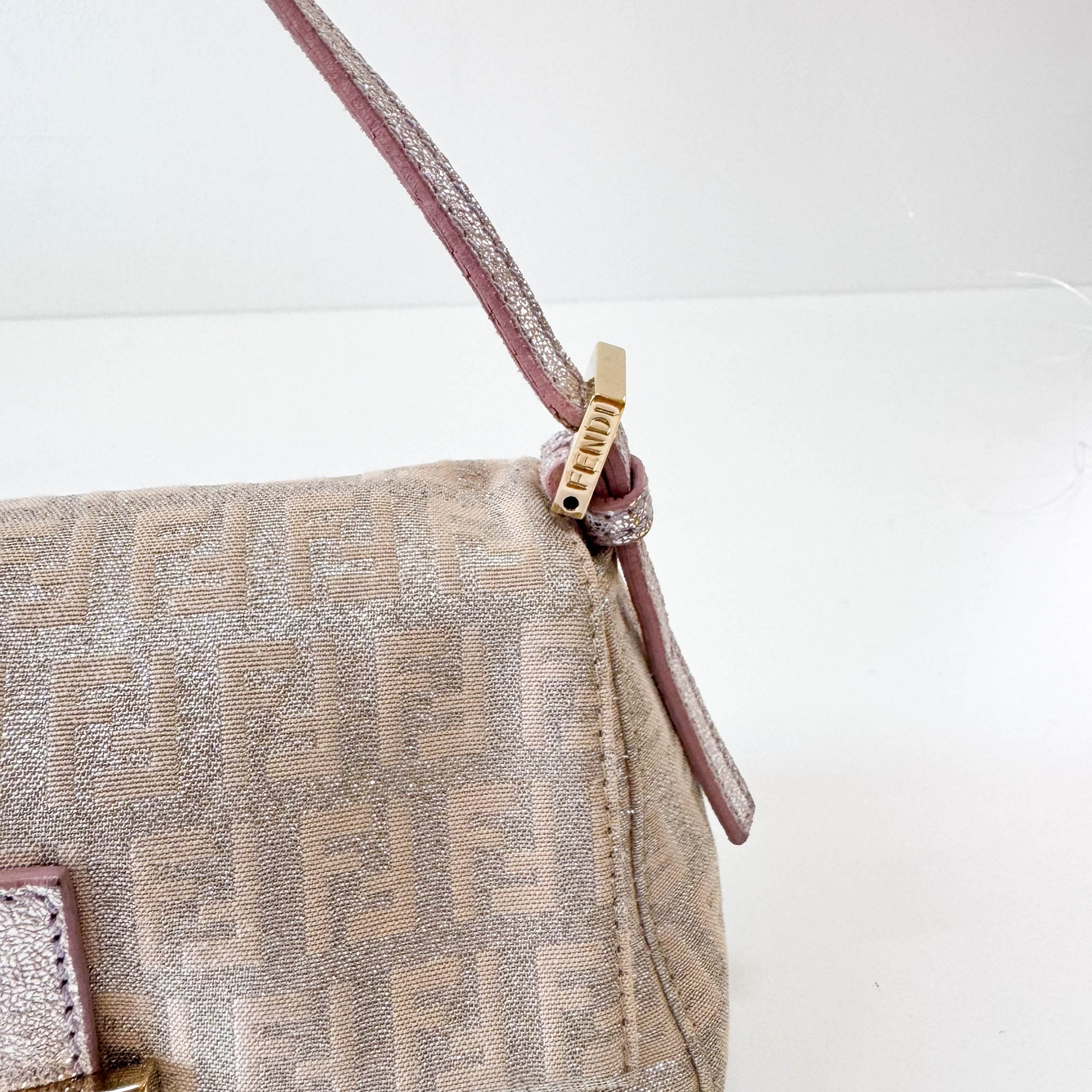 FENDI Mini Mamma Baguette Sparkling Rose Pink & Silver Handle Bag, in , Sold by HIVE PRELOVED - Handle Bags, ,