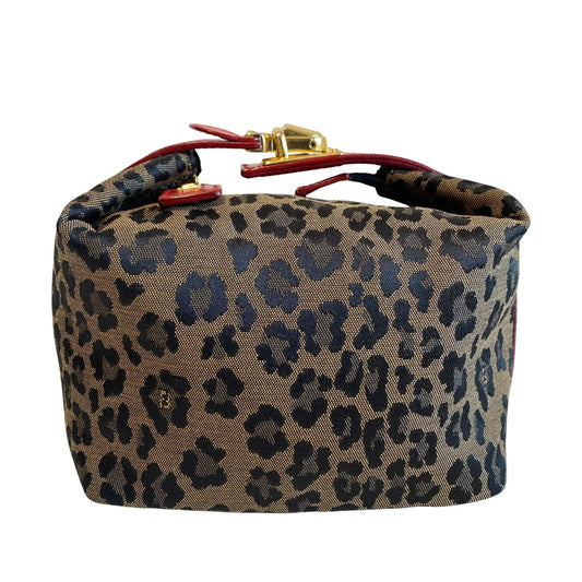 FENDI Mini Pouch Bag Leopard Print Red Leather, in , Sold by HIVE PRELOVED - Handle Bags, Shoulder Bags,