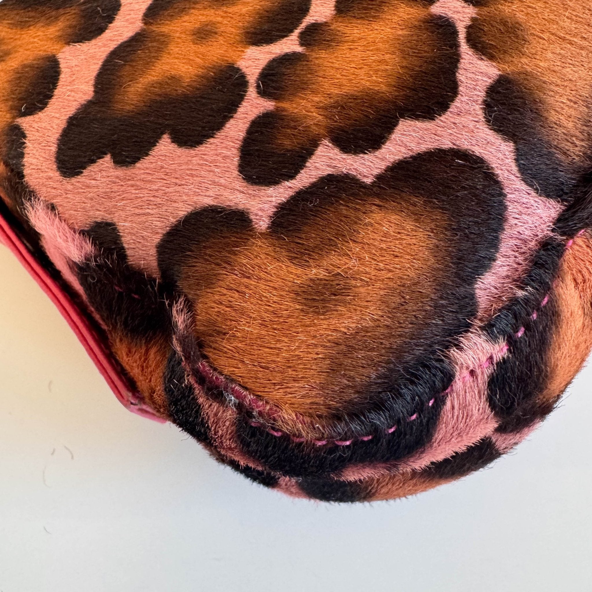 FENDI Mini Square Mamma Baguette Leopard Print Pony Hair Rhinestone Shoulder Bag, in , Sold by HIVE PRELOVED - Shoulder Bags