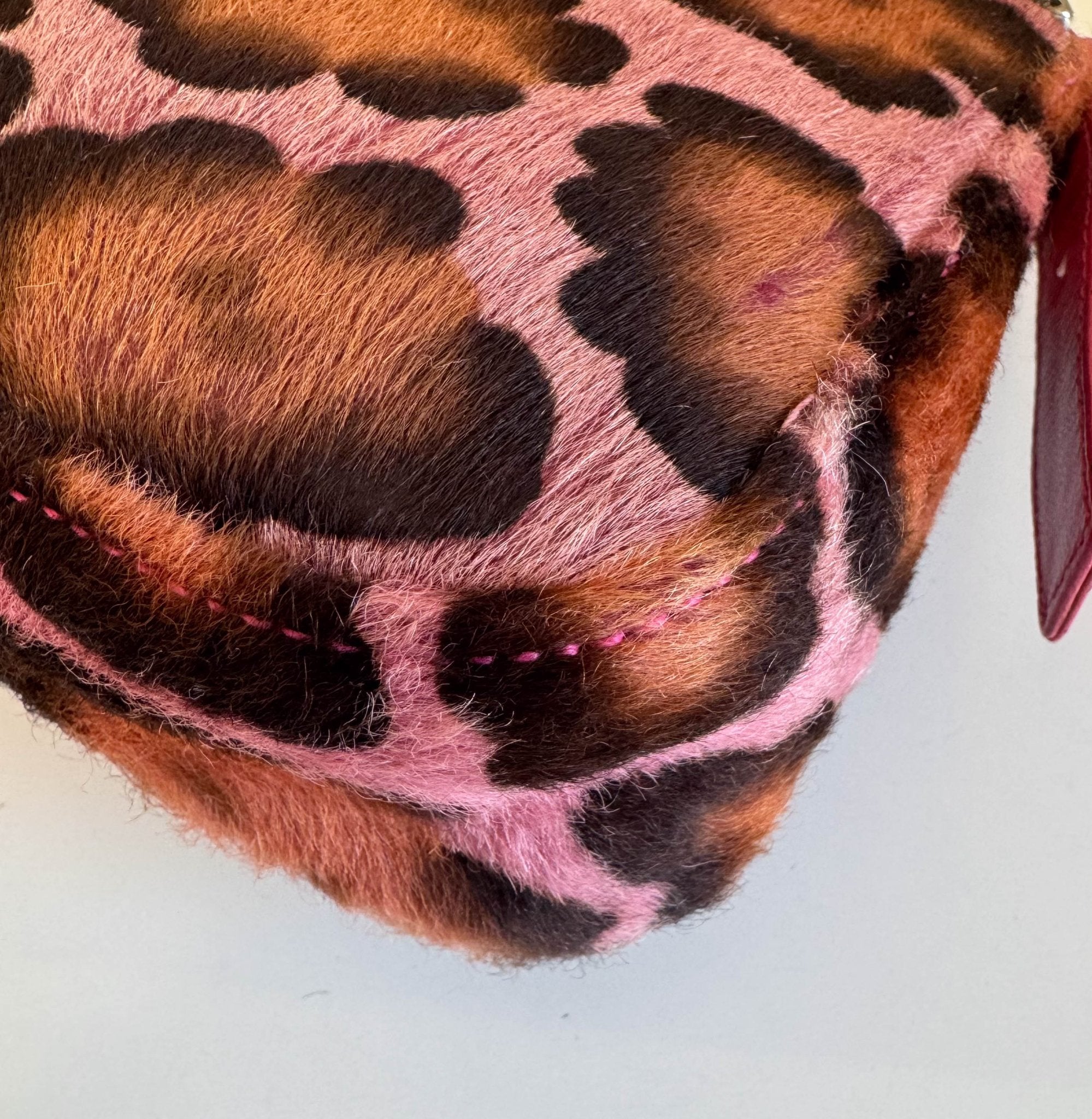 FENDI Mini Square Mamma Baguette Leopard Print Pony Hair Rhinestone Shoulder Bag, in , Sold by HIVE PRELOVED - Shoulder Bags