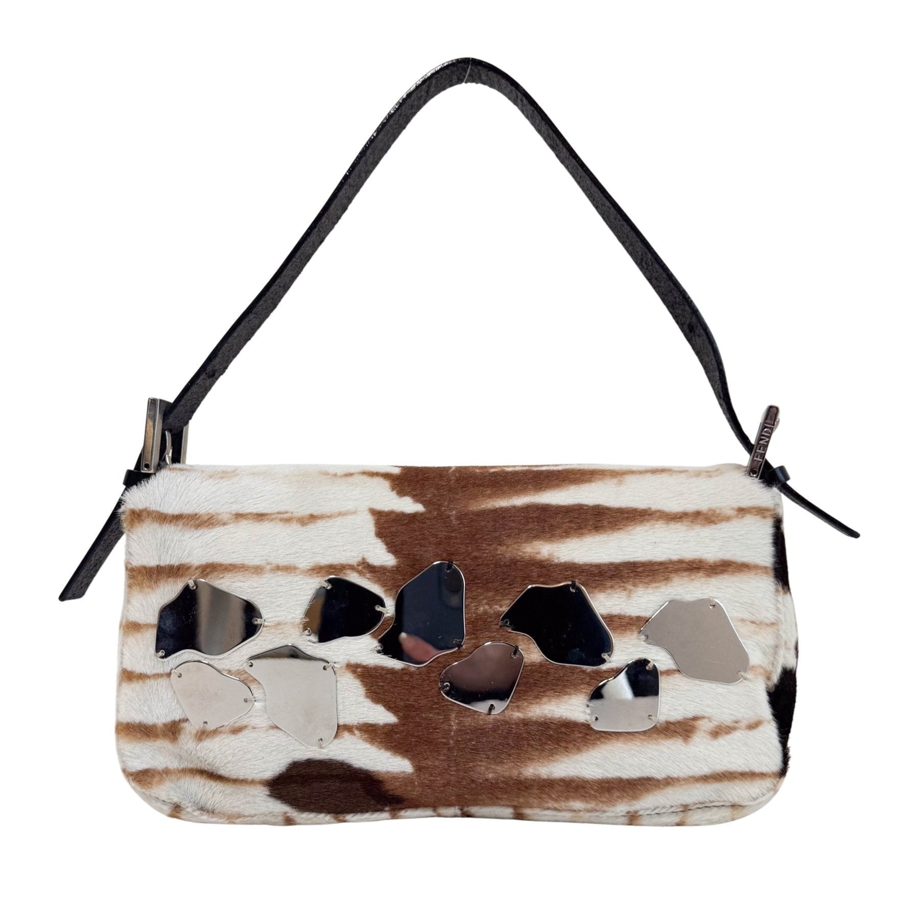 FENDI Mirror Pony Hair Baguette Shoulder Bag, in , Sold by HIVE PRELOVED - Shoulder Bags, ,