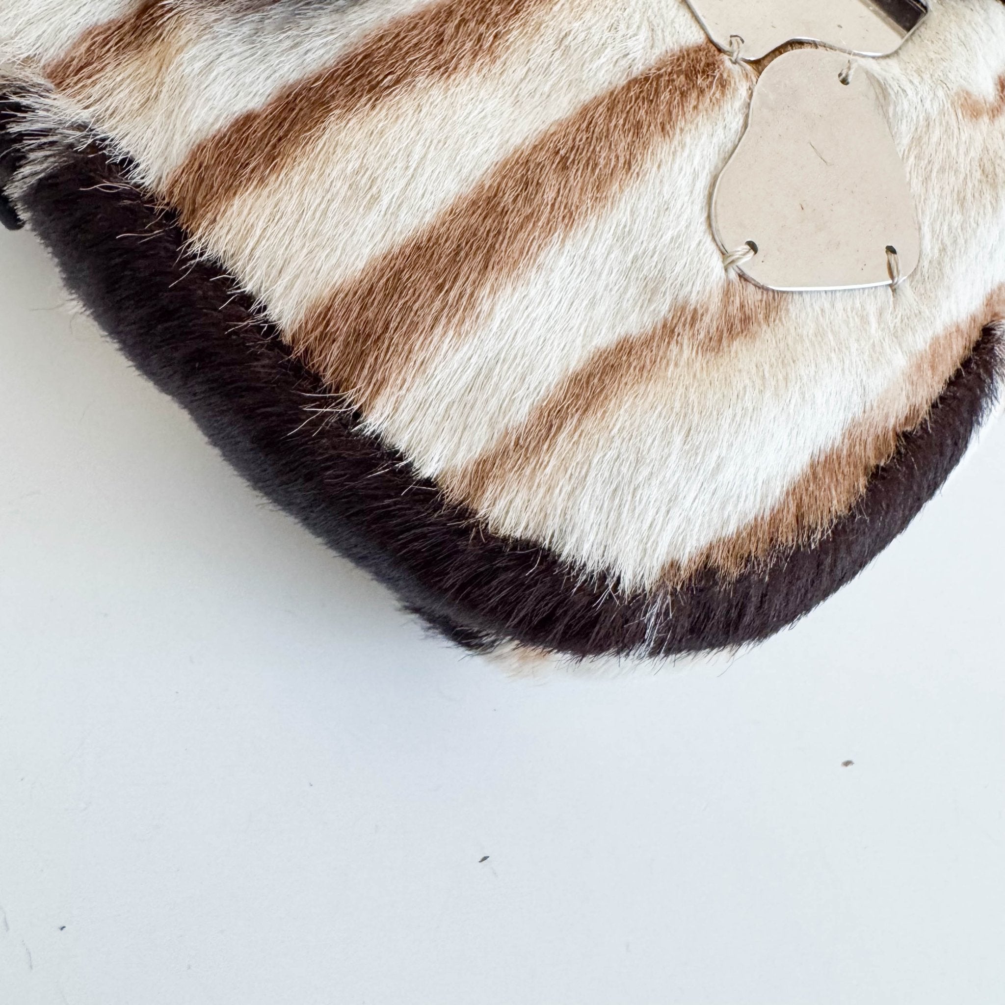 FENDI Mirror Pony Hair Baguette Shoulder Bag, in , Sold by HIVE PRELOVED - Shoulder Bags, ,