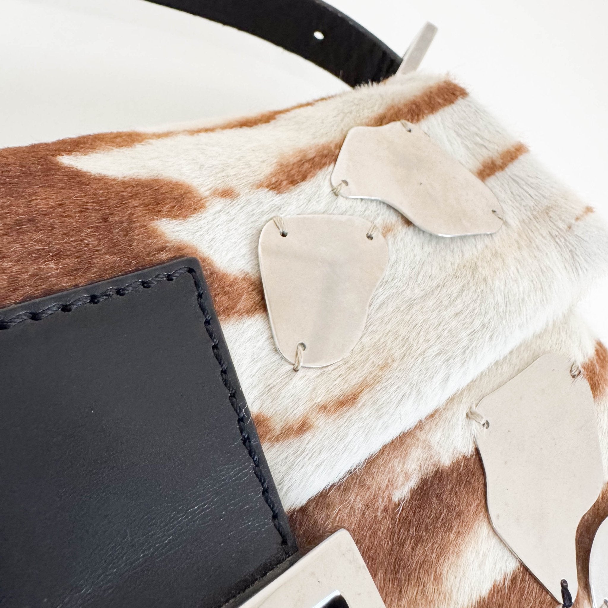 FENDI Mirror Pony Hair Baguette Shoulder Bag, in , Sold by HIVE PRELOVED - Shoulder Bags, ,