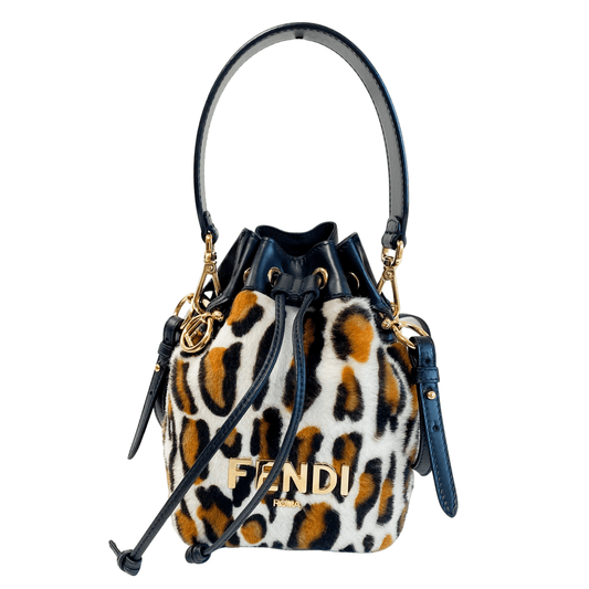 FENDI Mon Tresor Leopard Mini Bucket Bag, in , Sold by HIVE PRELOVED - Handle Bags, ,