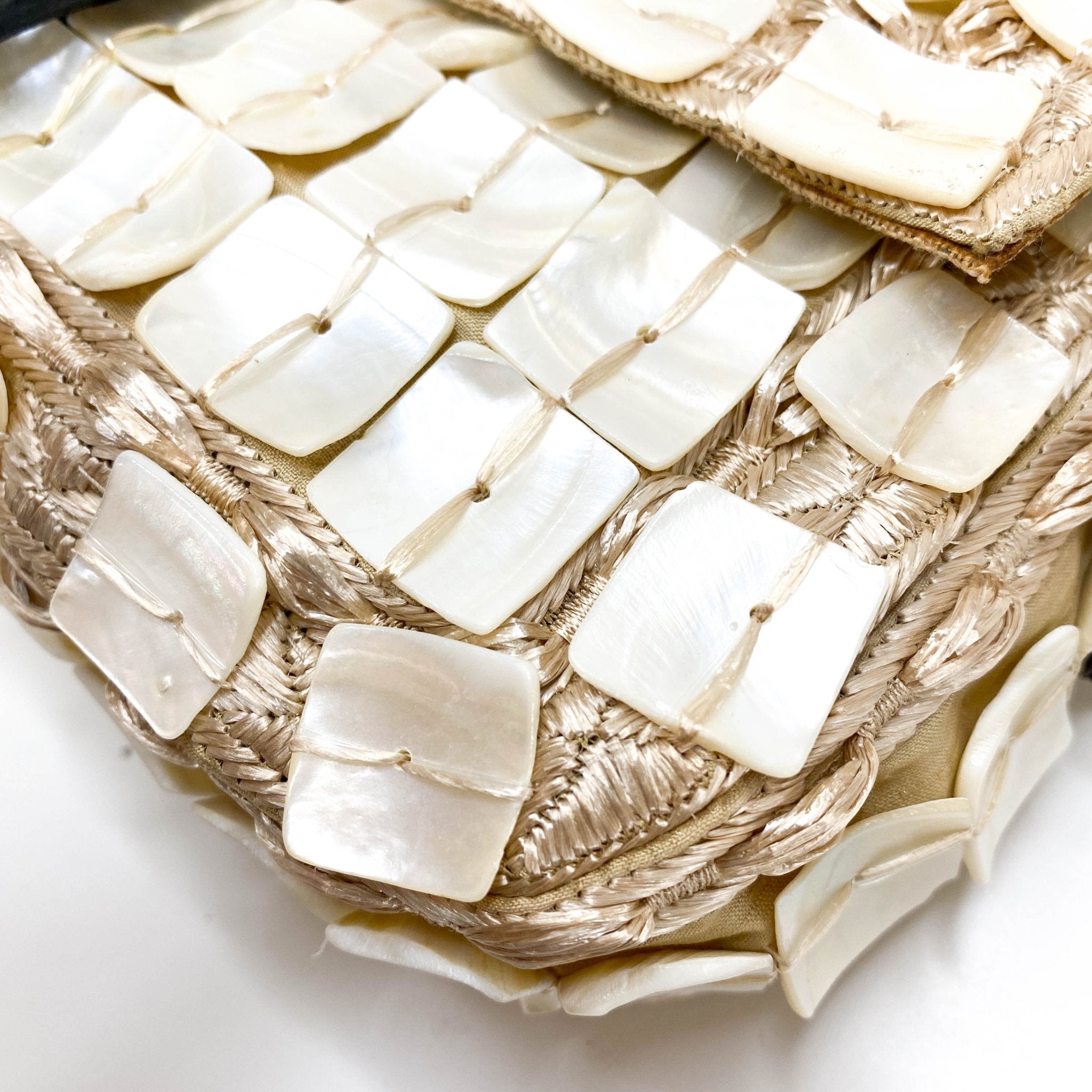 FENDI Mother of Pearl Embellished Satin×Leather Baugette, in , Sold by HIVE PRELOVED - Shoulder Bags, ,