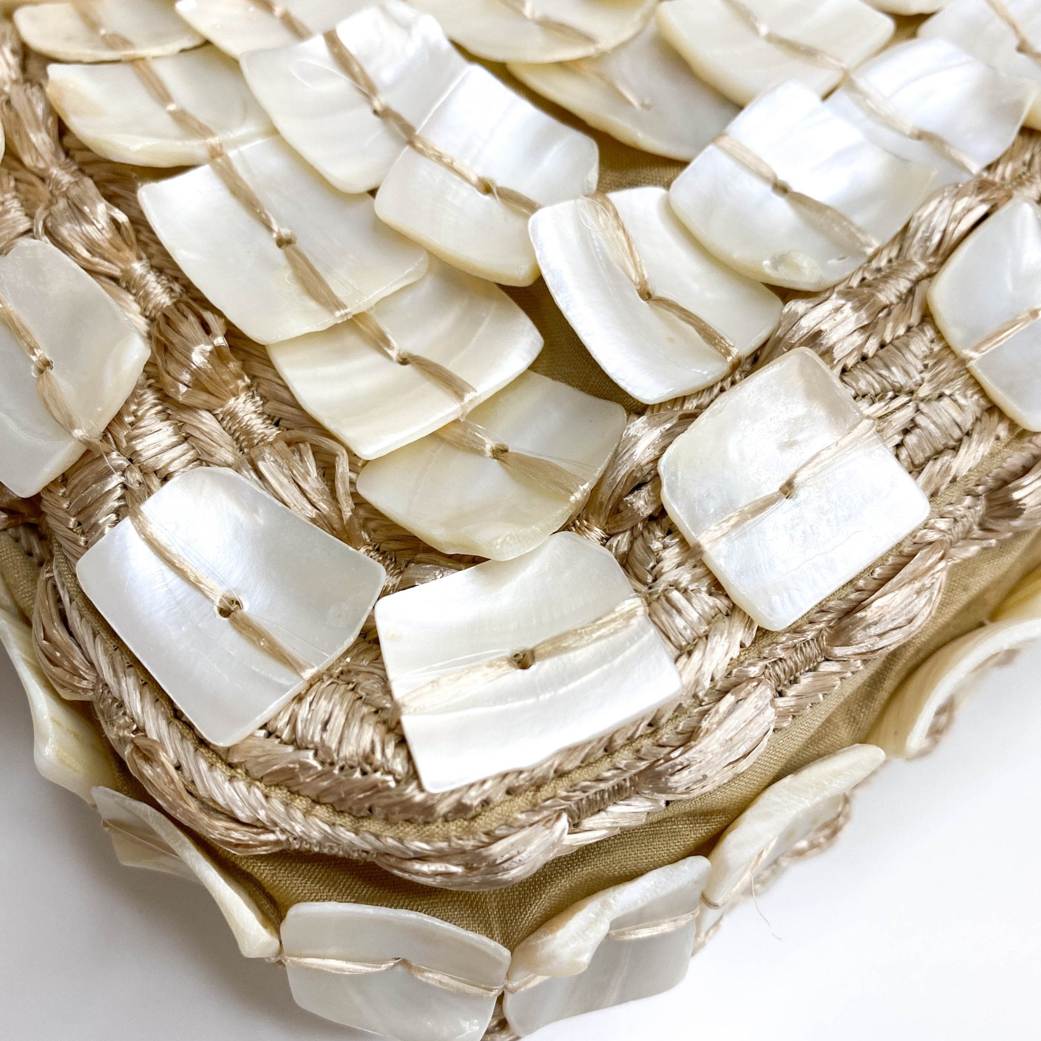 FENDI Mother of Pearl Embellished Satin×Leather Baugette, in , Sold by HIVE PRELOVED - Shoulder Bags, ,