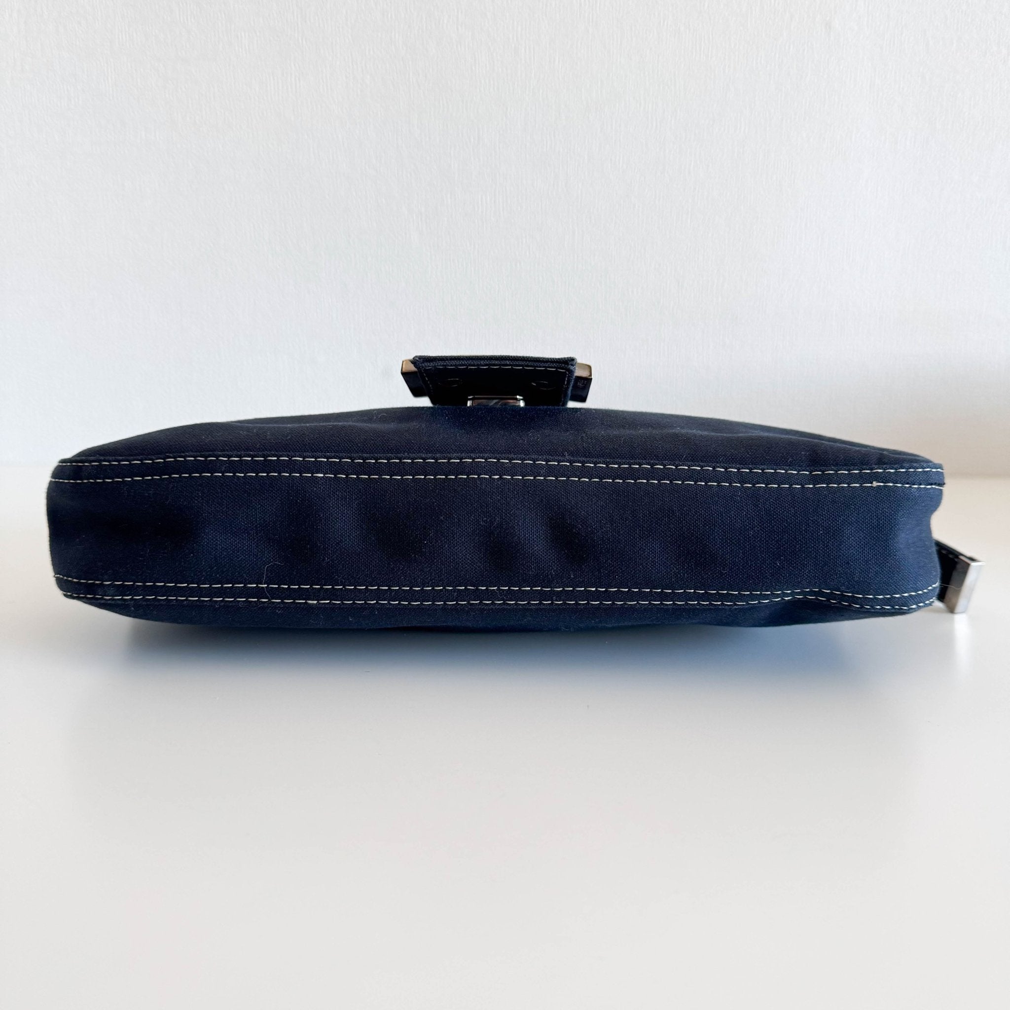 FENDI Navy Denim Canvas Baguette Shoulder Bag, in , Sold by HIVE PRELOVED - Shoulder Bags, ,