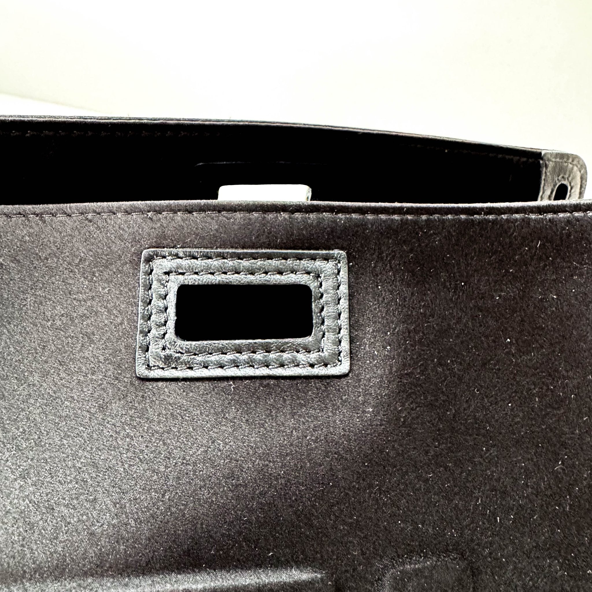 FENDI Peek - a - Boo Defender Black Satin Bag, in , Sold by HIVE PRELOVED - Clutch bags, Pouches,