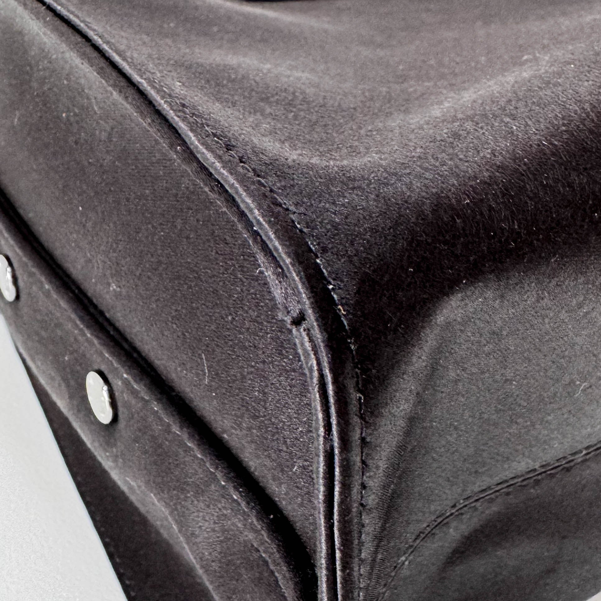 FENDI Peek - a - Boo Defender Black Satin Bag, in , Sold by HIVE PRELOVED - Clutch bags, Pouches,