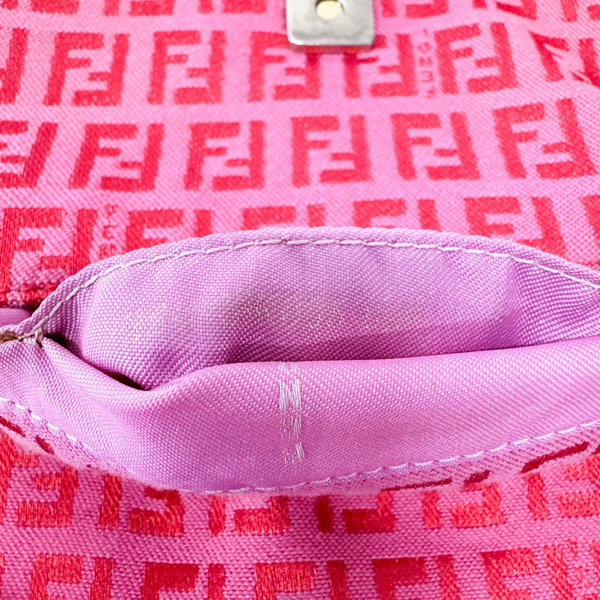 FENDI Pink Canvas Mini Baguette, in , Sold by HIVE PRELOVED - Shoulder Bags, ,