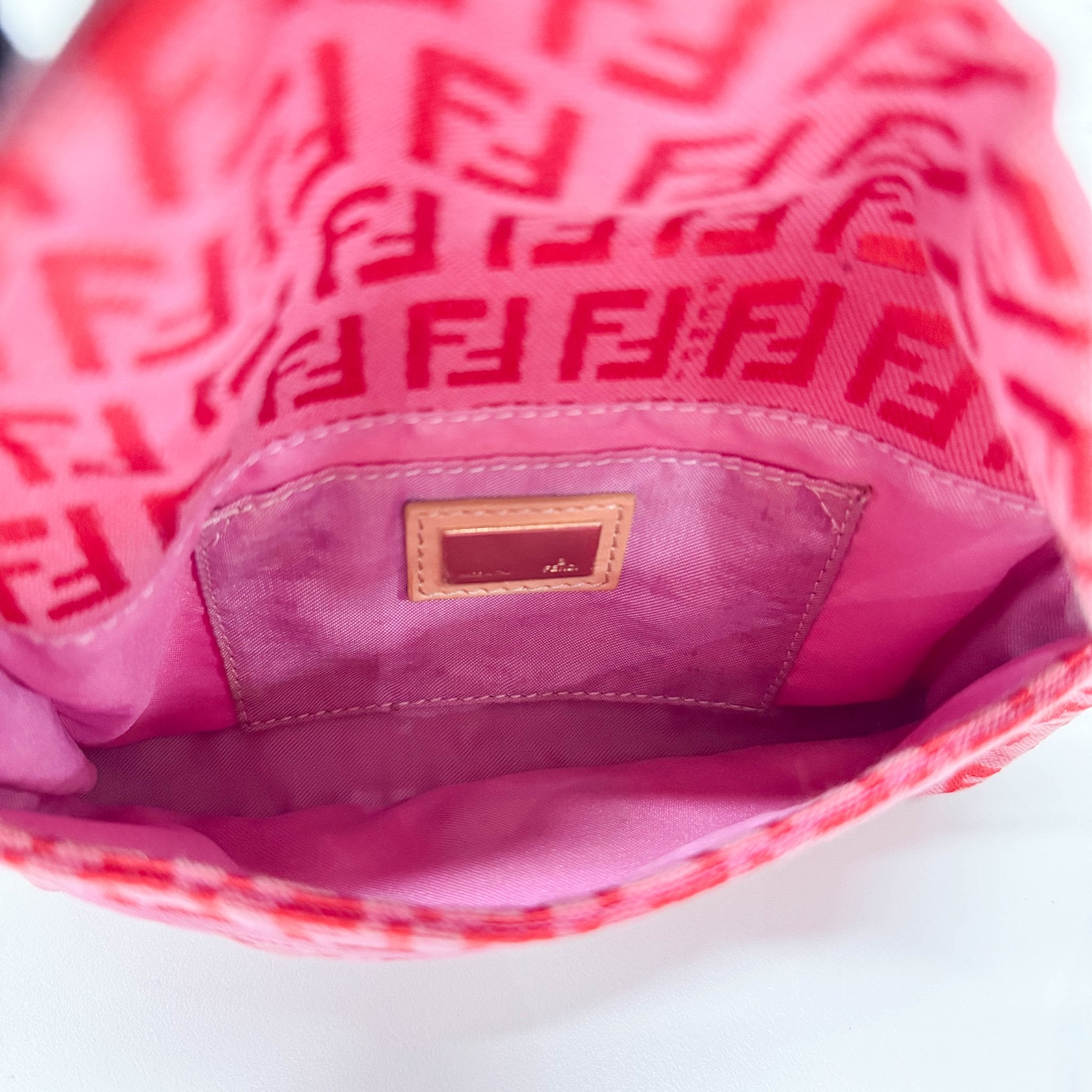 FENDI Pink Canvas Mini Baguette, in , Sold by HIVE PRELOVED - Shoulder Bags, ,