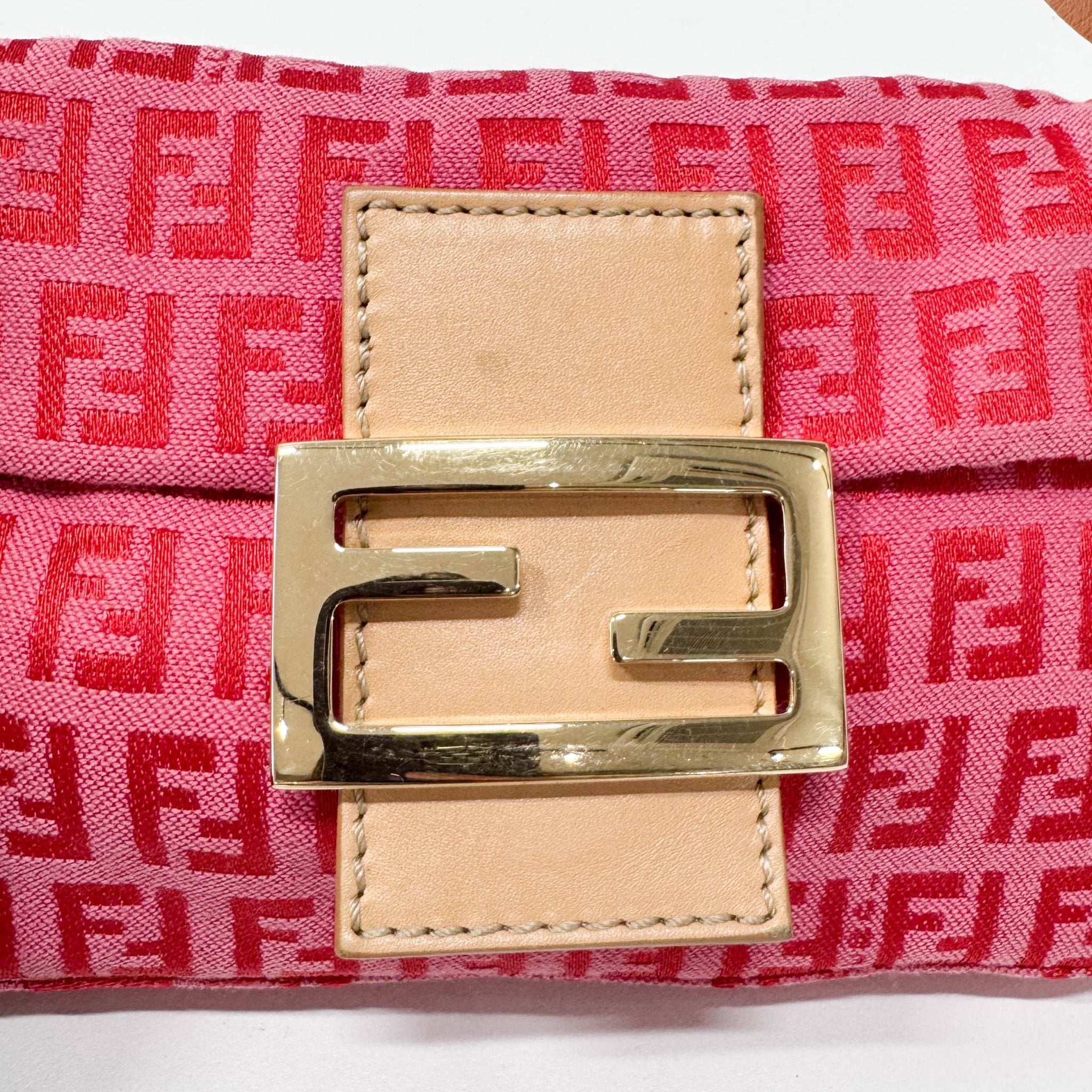 FENDI Pink Canvas Mini Baguette, in , Sold by HIVE PRELOVED - Shoulder Bags, ,