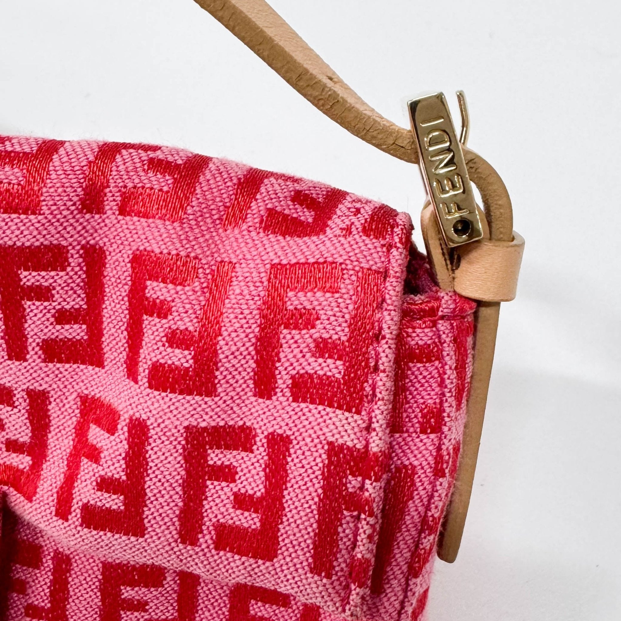 FENDI Pink Canvas Mini Baguette, in , Sold by HIVE PRELOVED - Shoulder Bags, ,