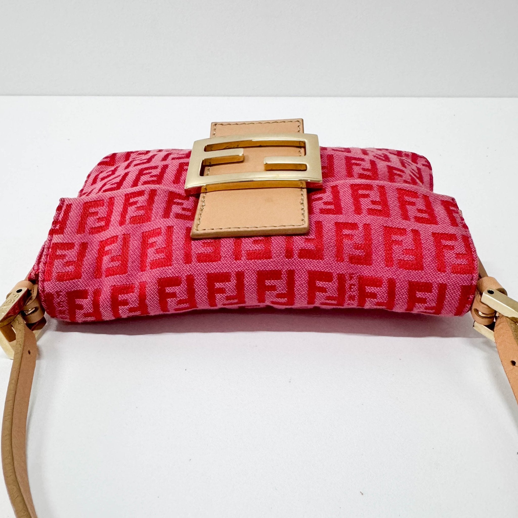 FENDI Pink Canvas Mini Baguette, in , Sold by HIVE PRELOVED - Shoulder Bags, ,
