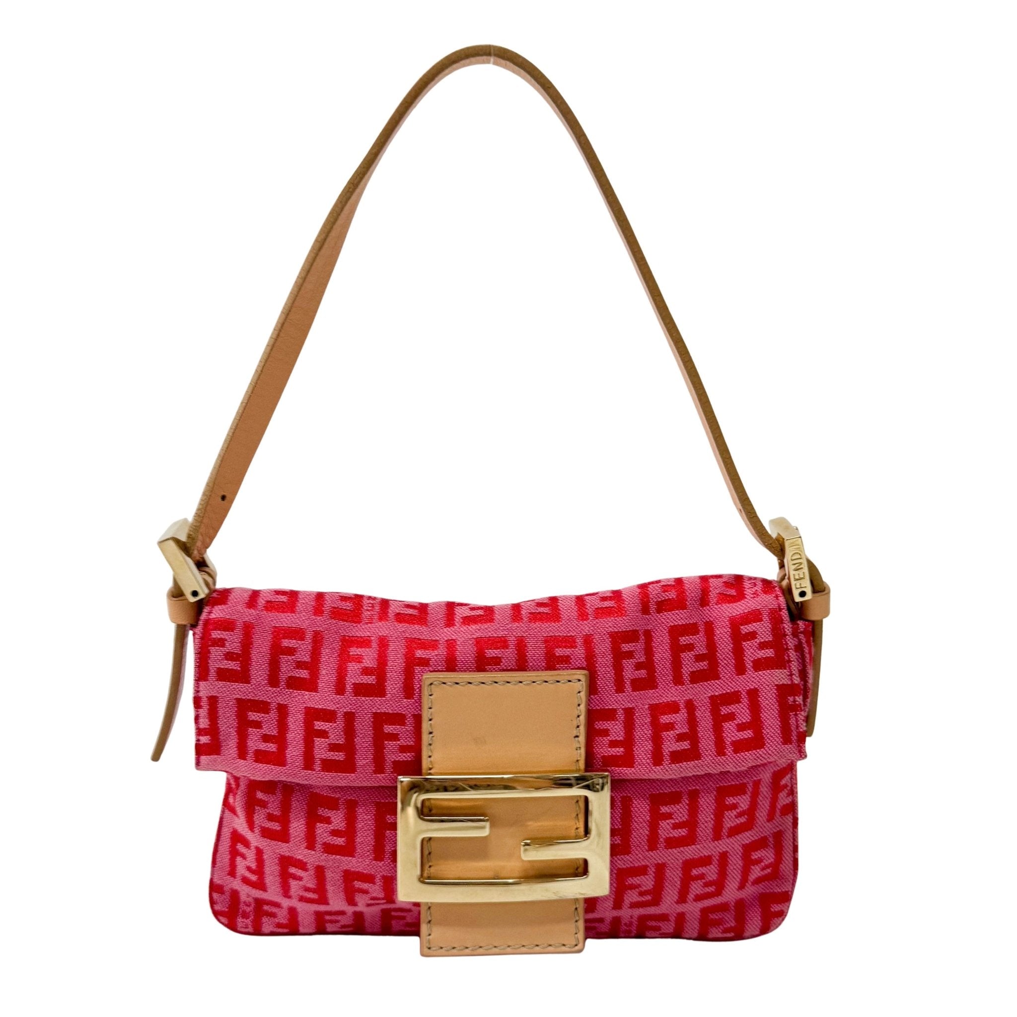 FENDI Pink Canvas Mini Baguette, in , Sold by HIVE PRELOVED - Shoulder Bags, ,