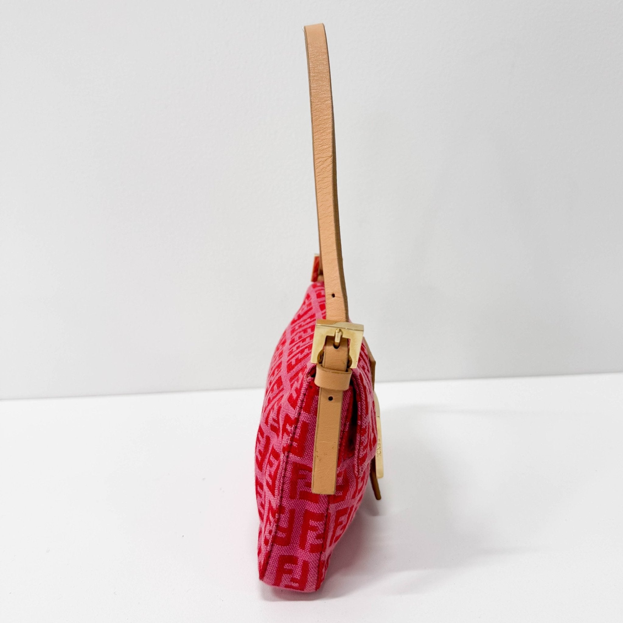 FENDI Pink Canvas Mini Baguette, in , Sold by HIVE PRELOVED - Shoulder Bags, ,