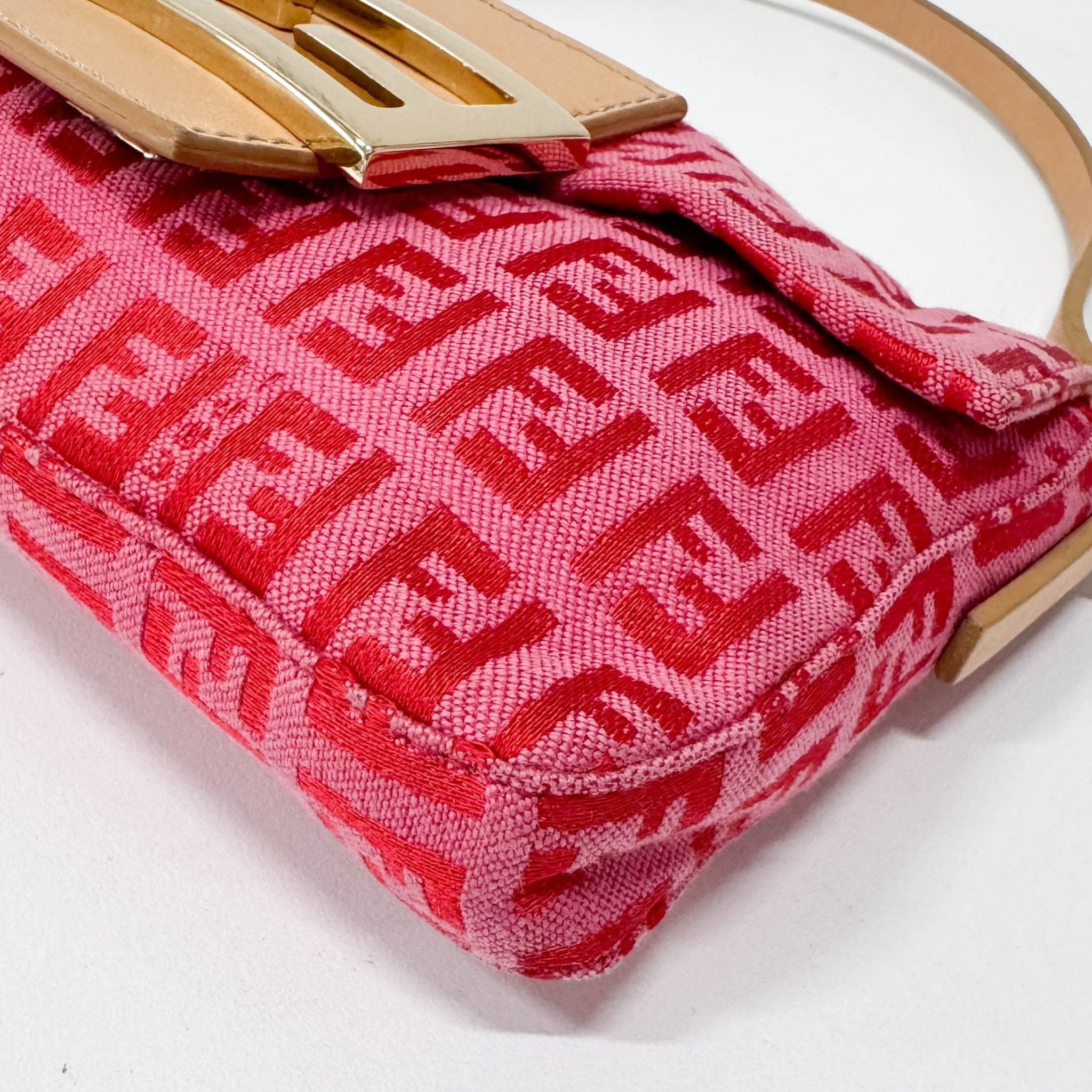 FENDI Pink Canvas Mini Baguette, in , Sold by HIVE PRELOVED - Shoulder Bags, ,