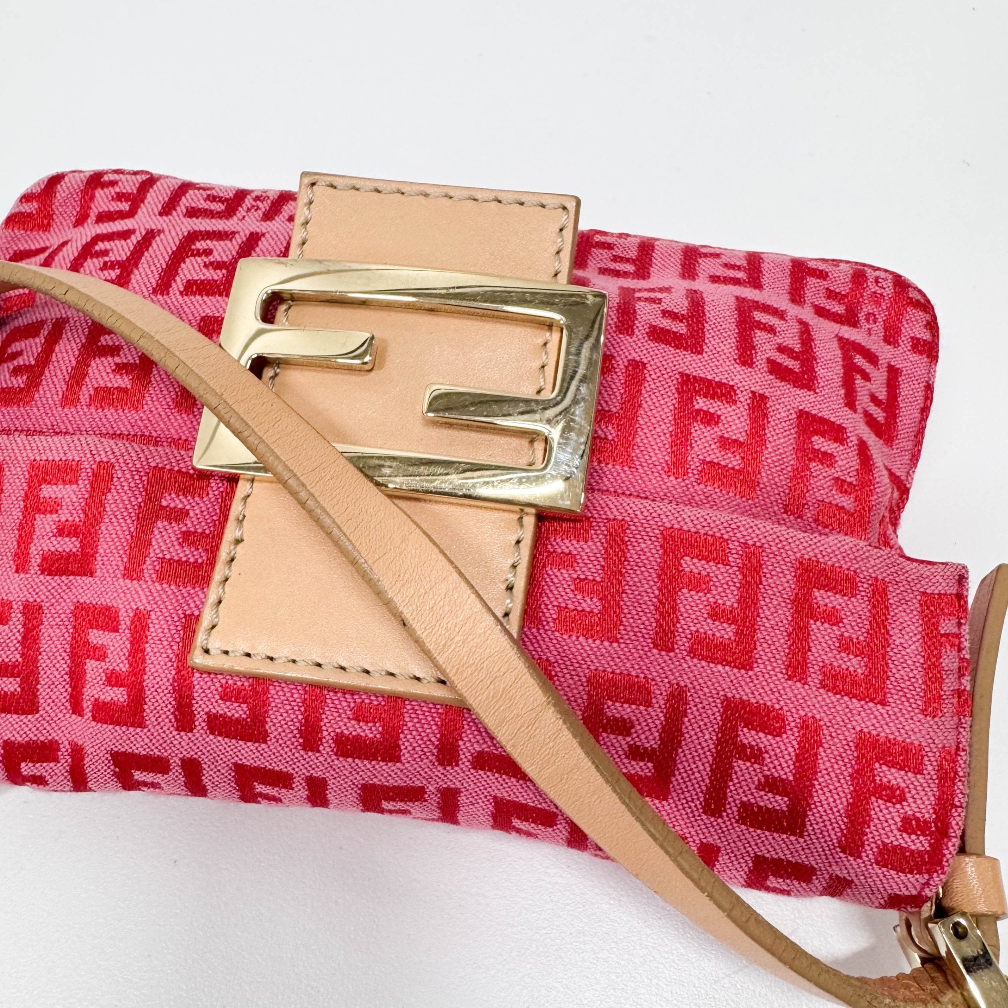FENDI Pink Canvas Mini Baguette, in , Sold by HIVE PRELOVED - Shoulder Bags, ,