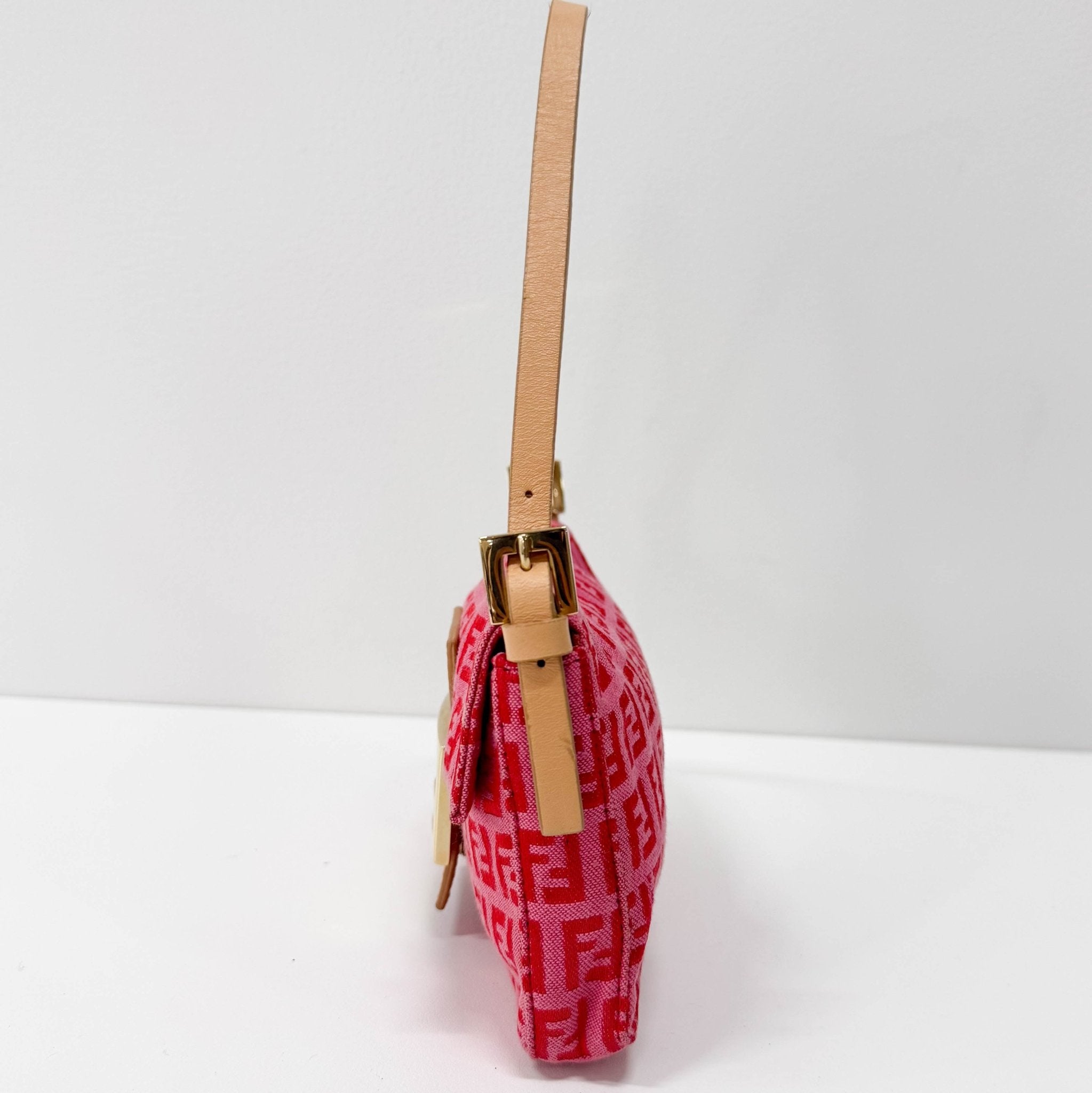 FENDI Pink Canvas Mini Baguette, in , Sold by HIVE PRELOVED - Shoulder Bags, ,