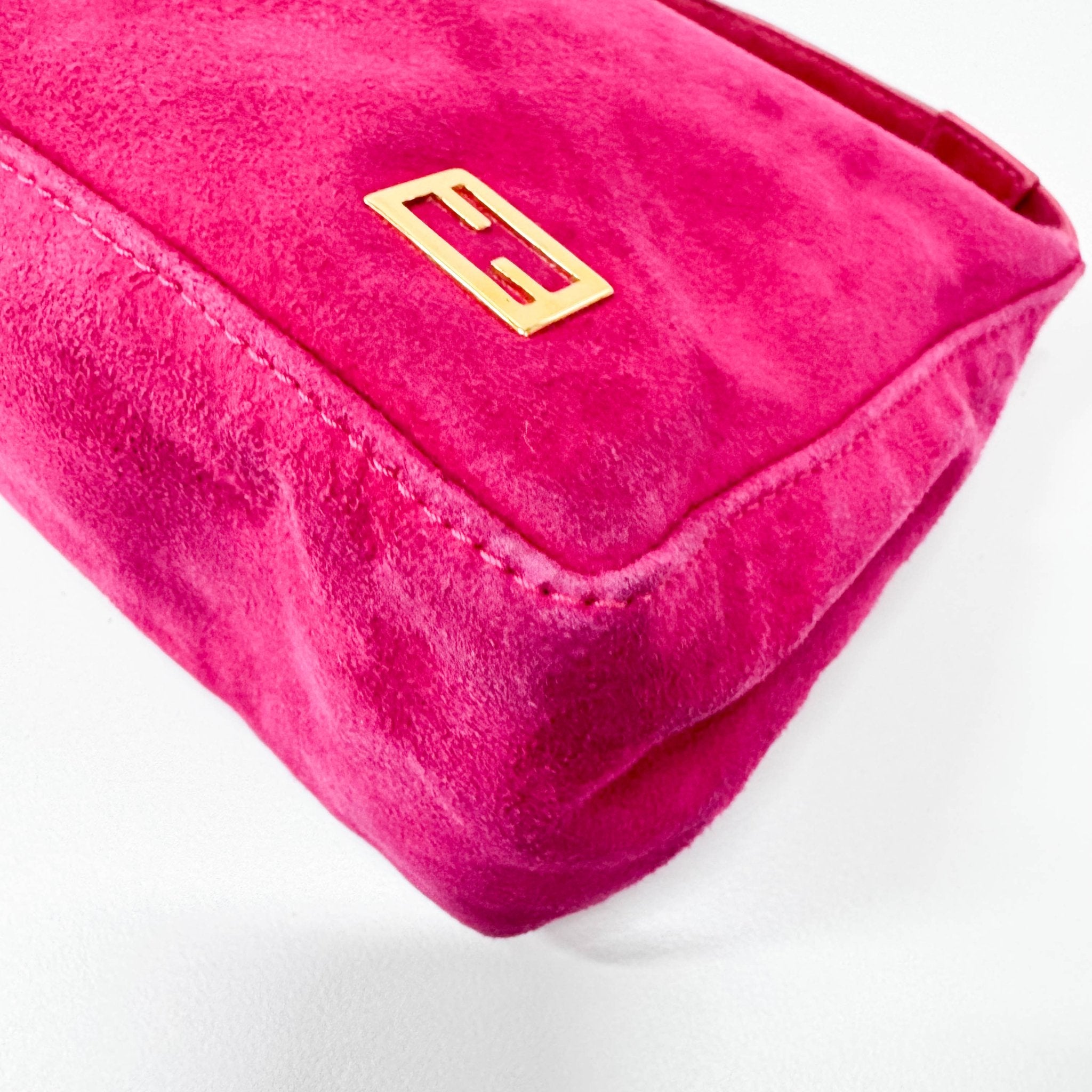 FENDI Pink Suede Pouch Bag, in , Sold by HIVE PRELOVED - Mini bags, ,