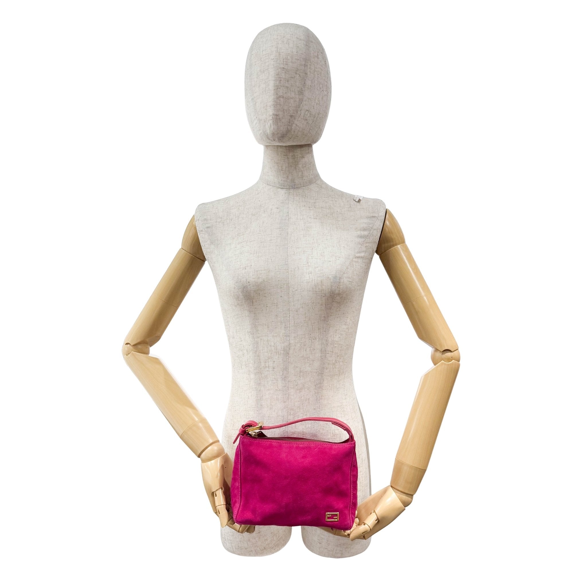 FENDI Pink Suede Pouch Bag, in , Sold by HIVE PRELOVED - Mini bags, ,