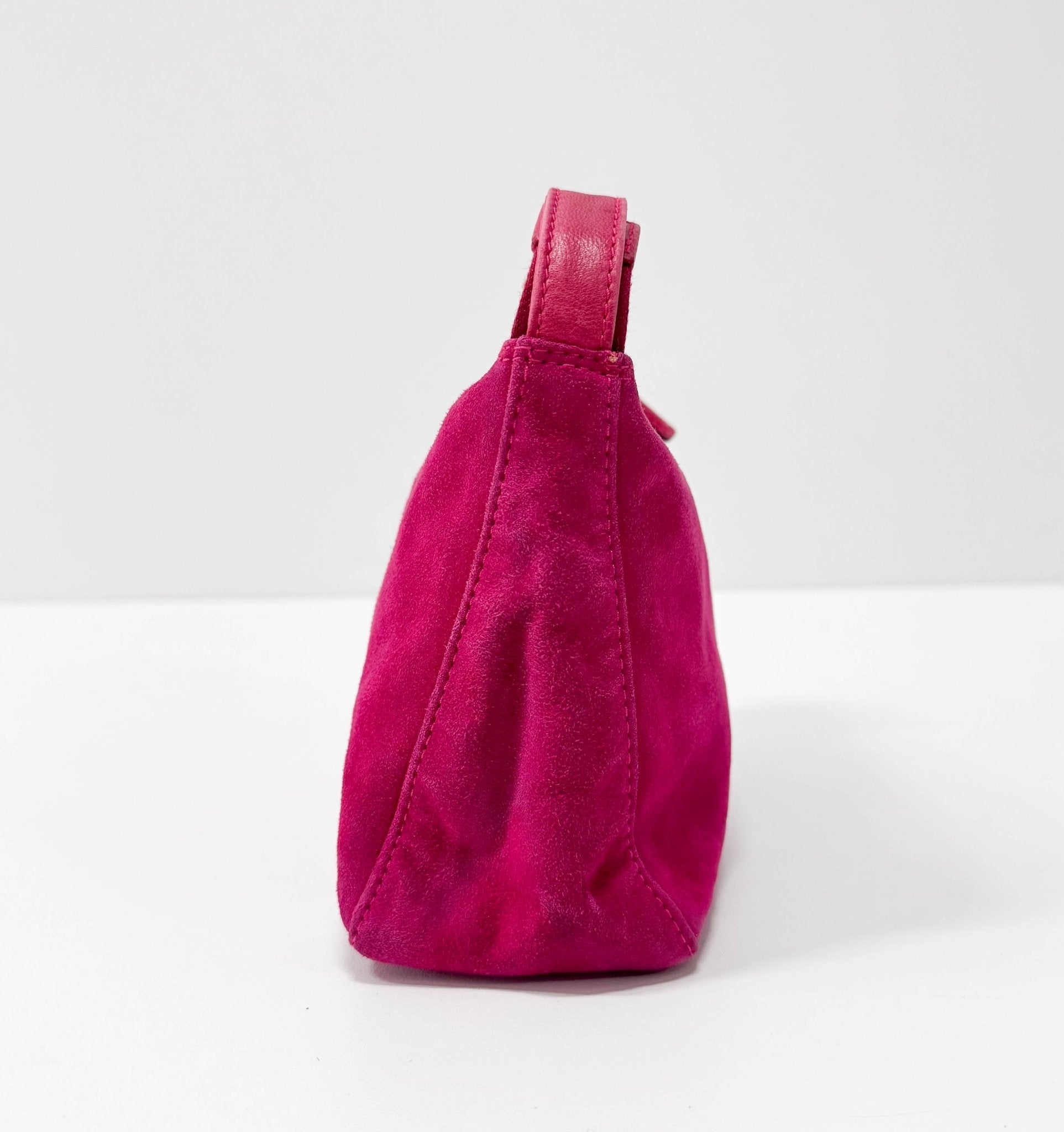 FENDI Pink Suede Pouch Bag, in , Sold by HIVE PRELOVED - Mini bags, ,