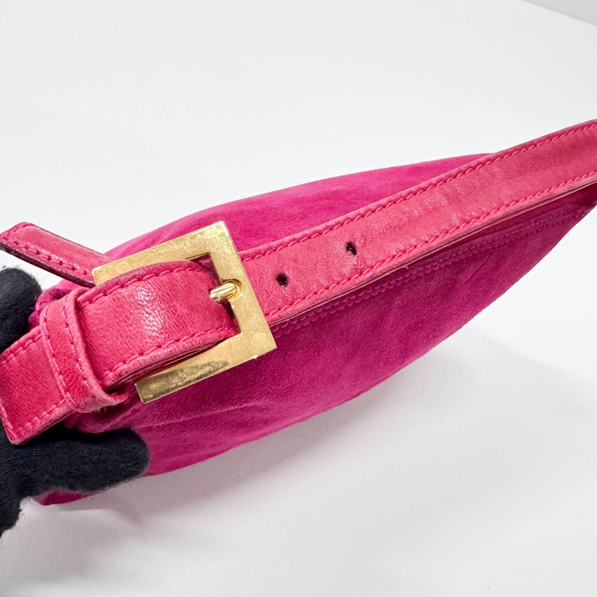 FENDI Pink Suede Pouch Bag, in , Sold by HIVE PRELOVED - Mini bags, ,