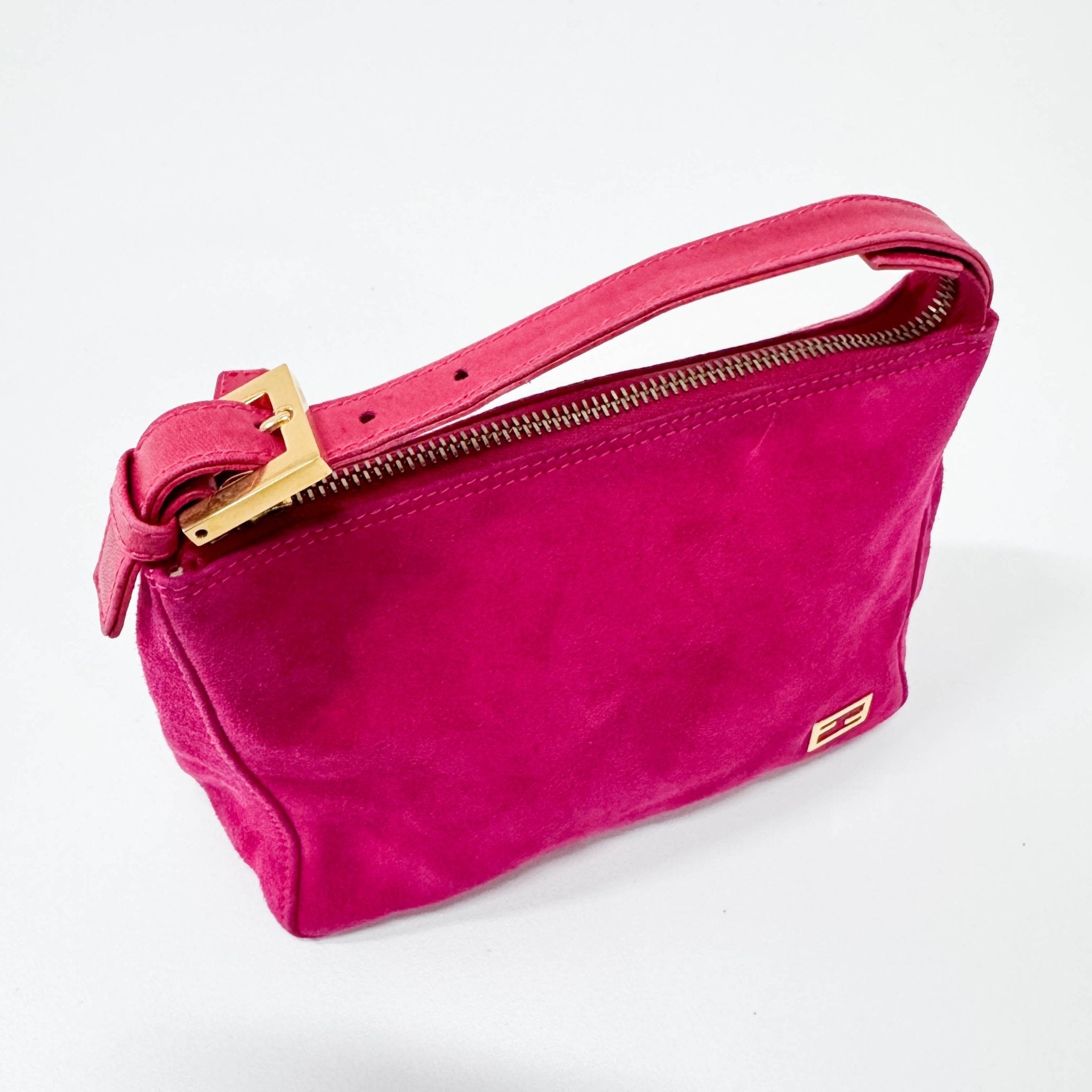 FENDI Pink Suede Pouch Bag, in , Sold by HIVE PRELOVED - Mini bags, ,