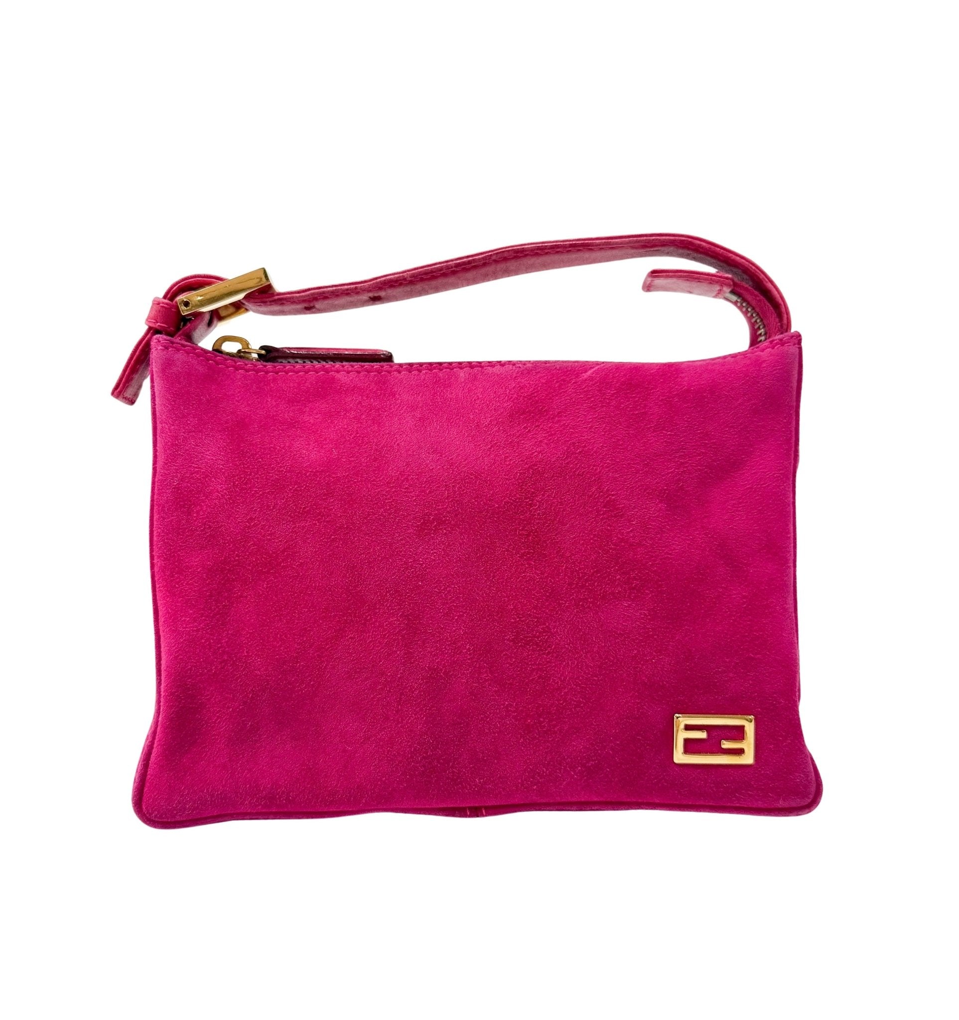 FENDI Pink Suede Pouch Bag, in , Sold by HIVE PRELOVED - Mini bags, ,
