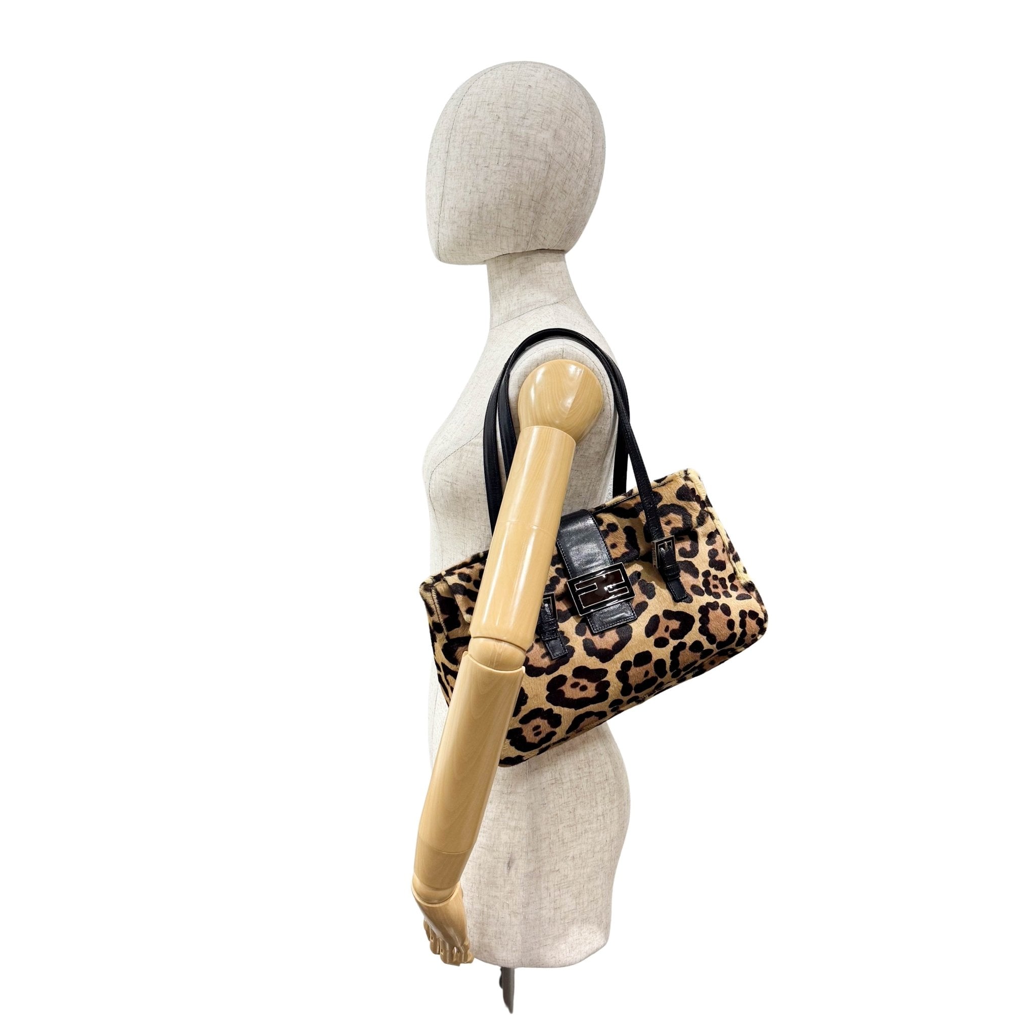 FENDI Pony Hair Leopard Print Shoulder Bag, in , Sold by HIVE PRELOVED - Shoulder Bags, ,